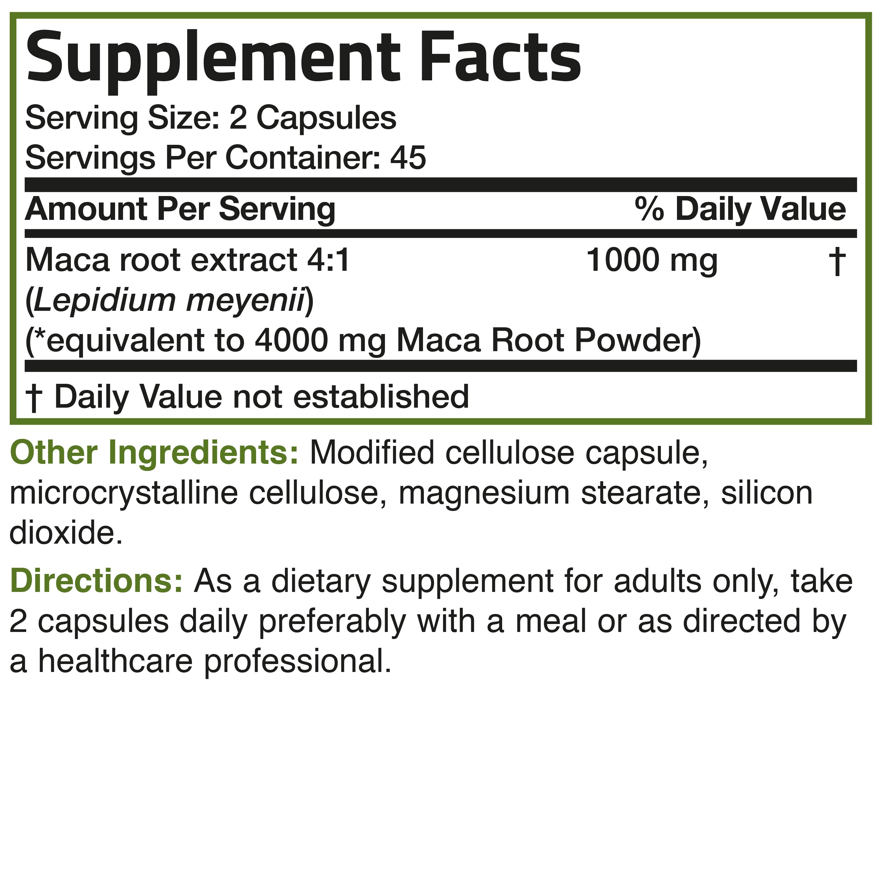 Maca Root Extra Strength 4000 MG per Serving view 12 of 6