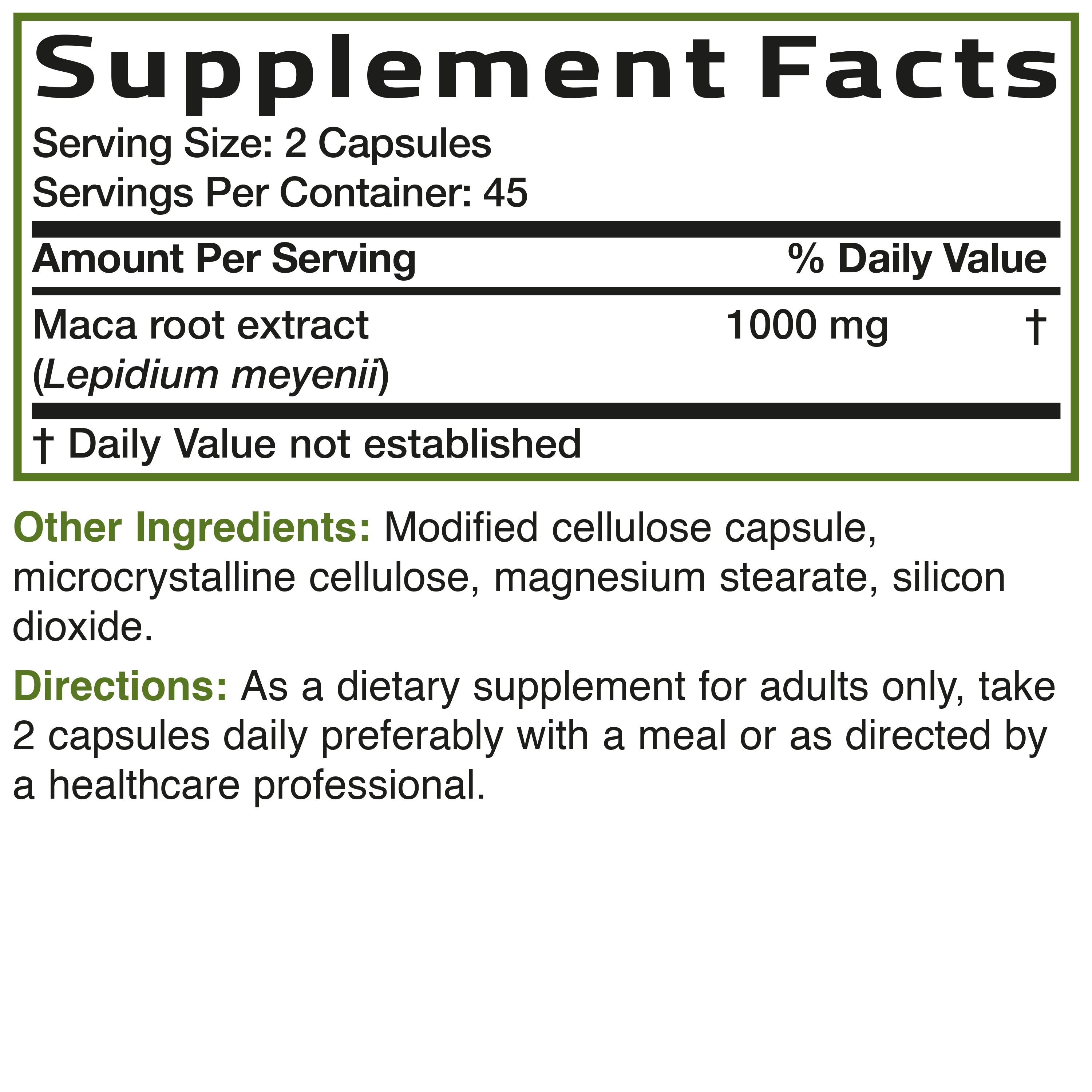 Maca Root Extra Strength