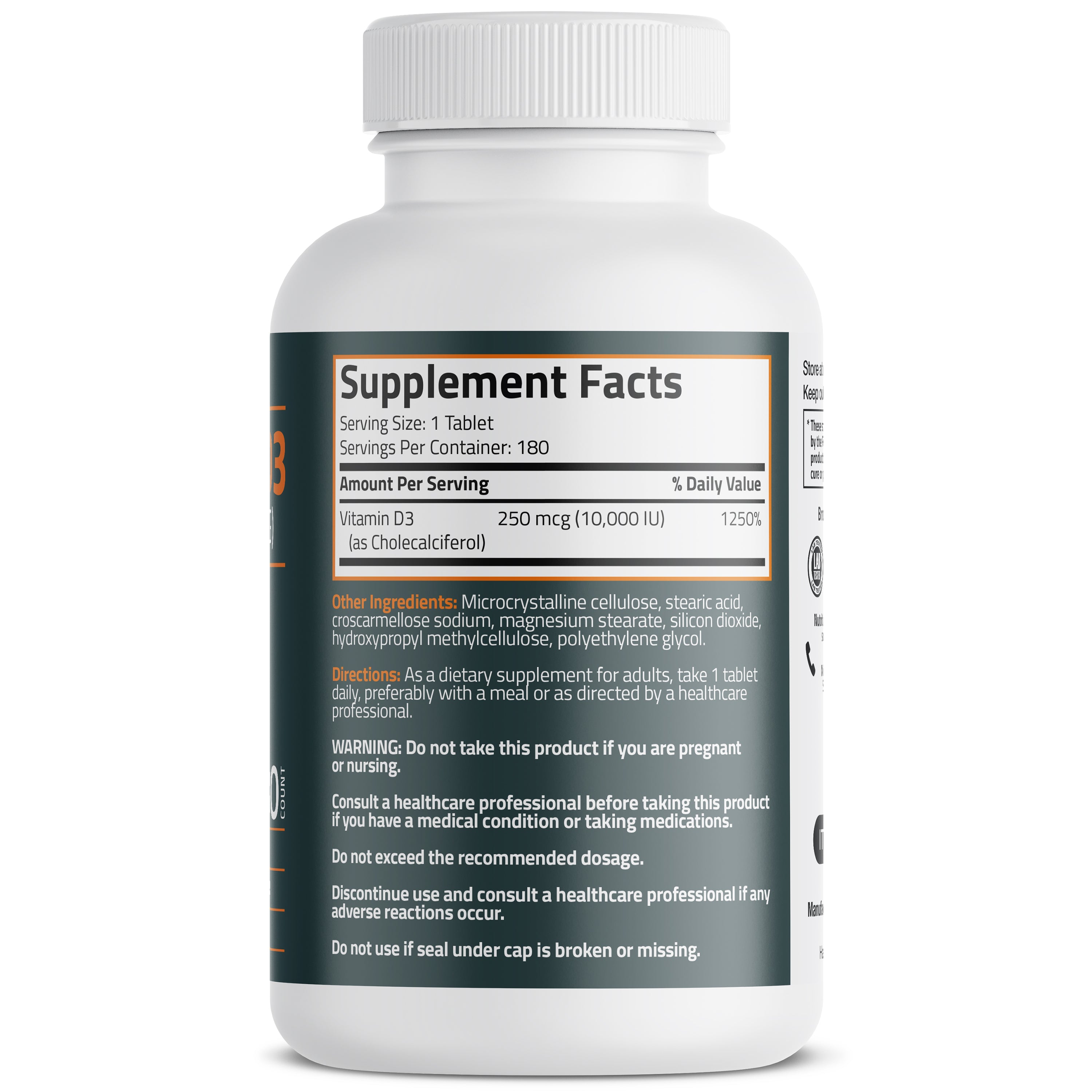 Vitamin D3 10,000 IU (250 MCG)