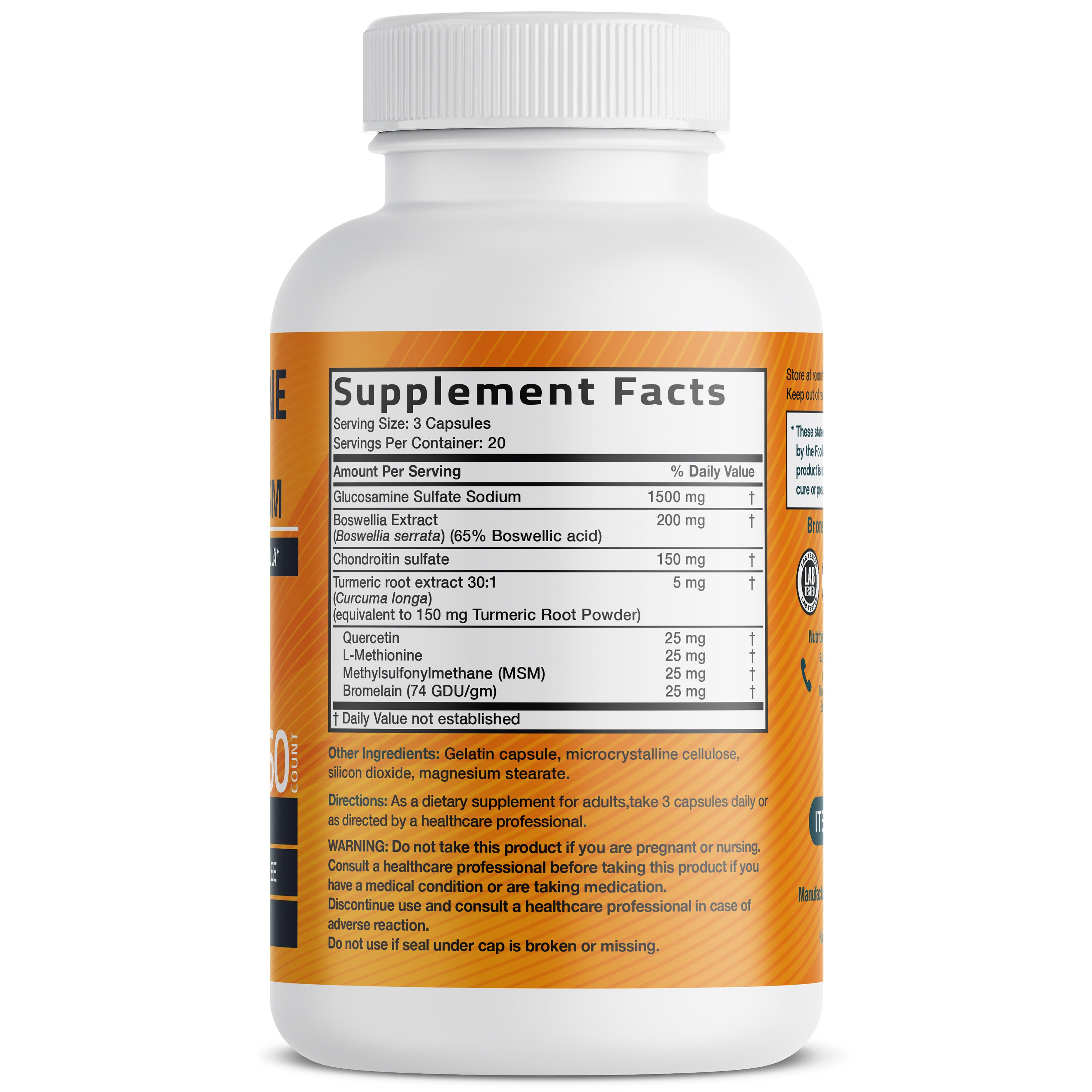Glucosamine Chondroitin Turmeric & MSM