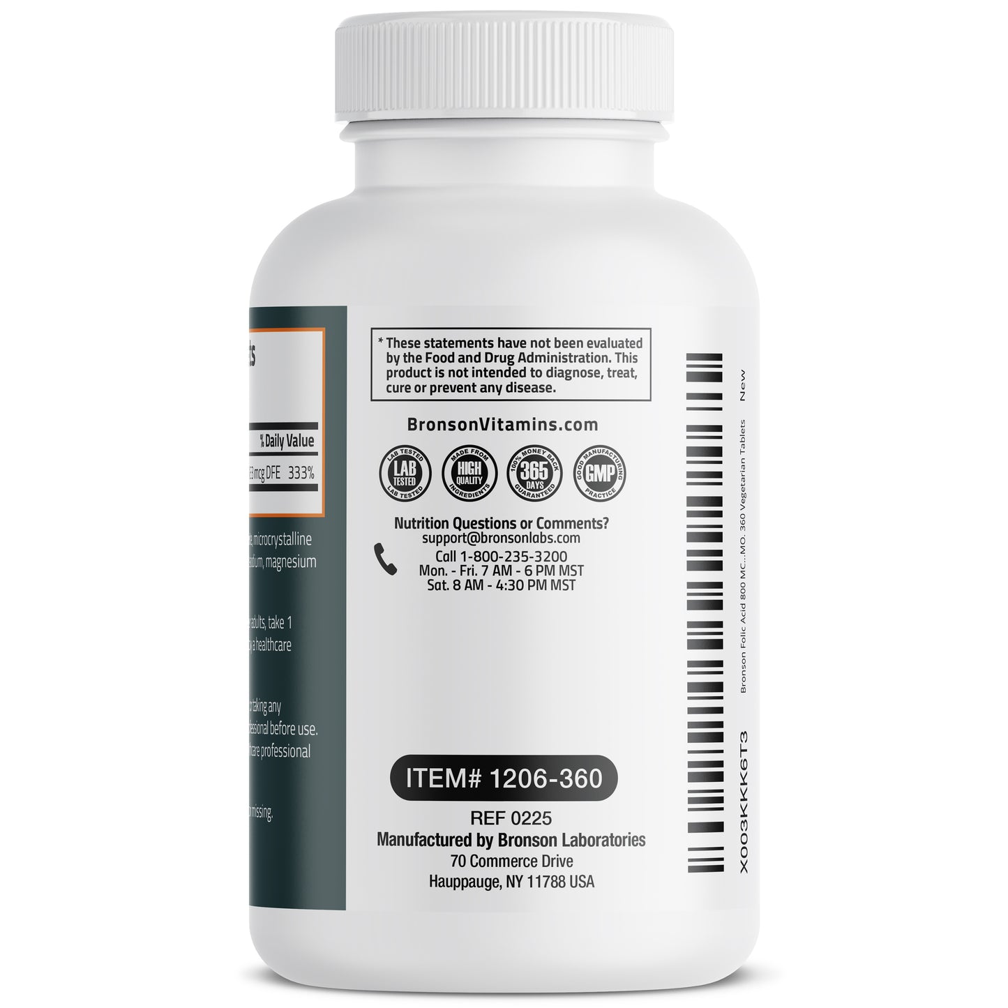 Folic Acid 800 MCG, 360 Tablets