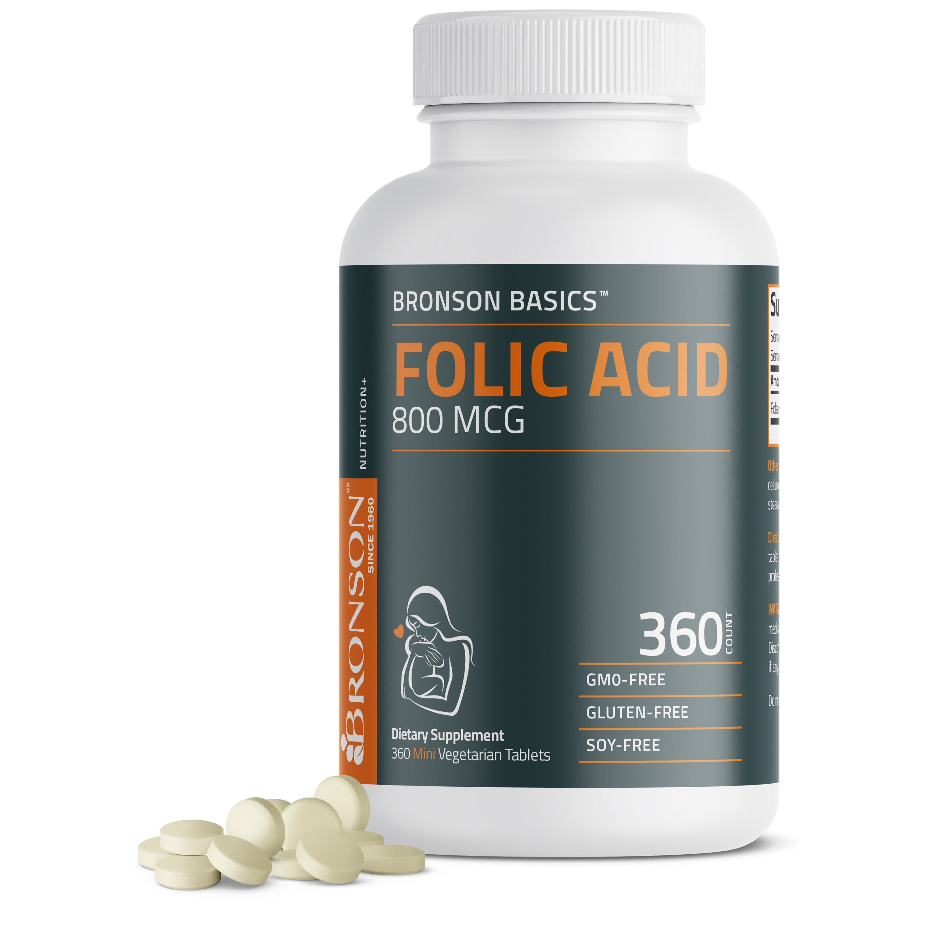 Folic Acid 800 MCG, 360 Tablets