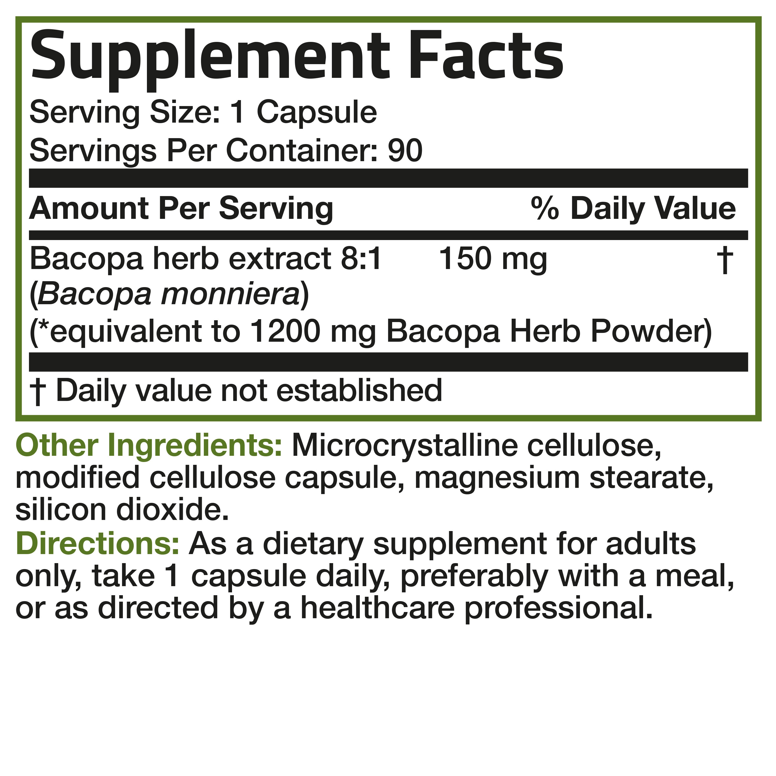Bacopa 1200 MG view 7 of 7