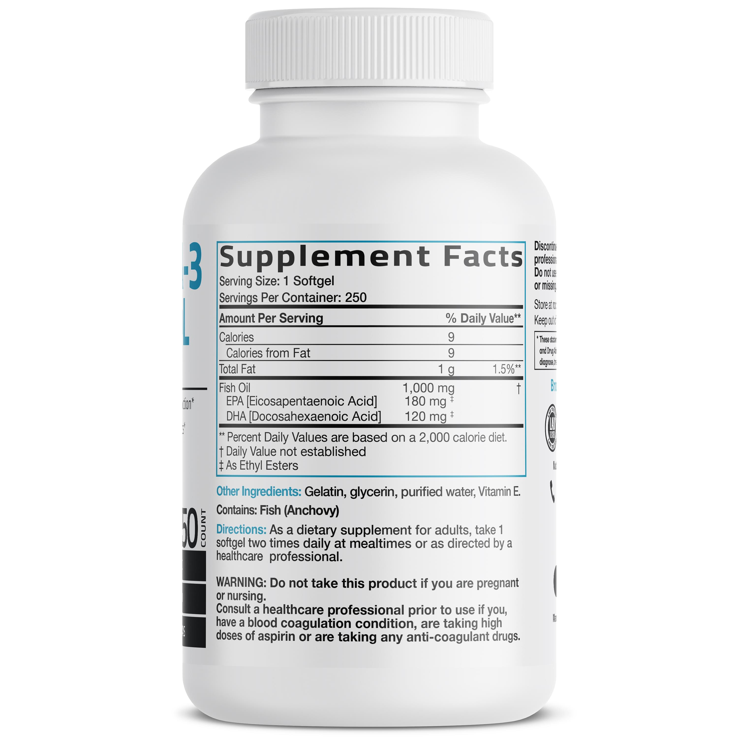 Omega-3 Fish Oil EPA DHA - 1,000 mg