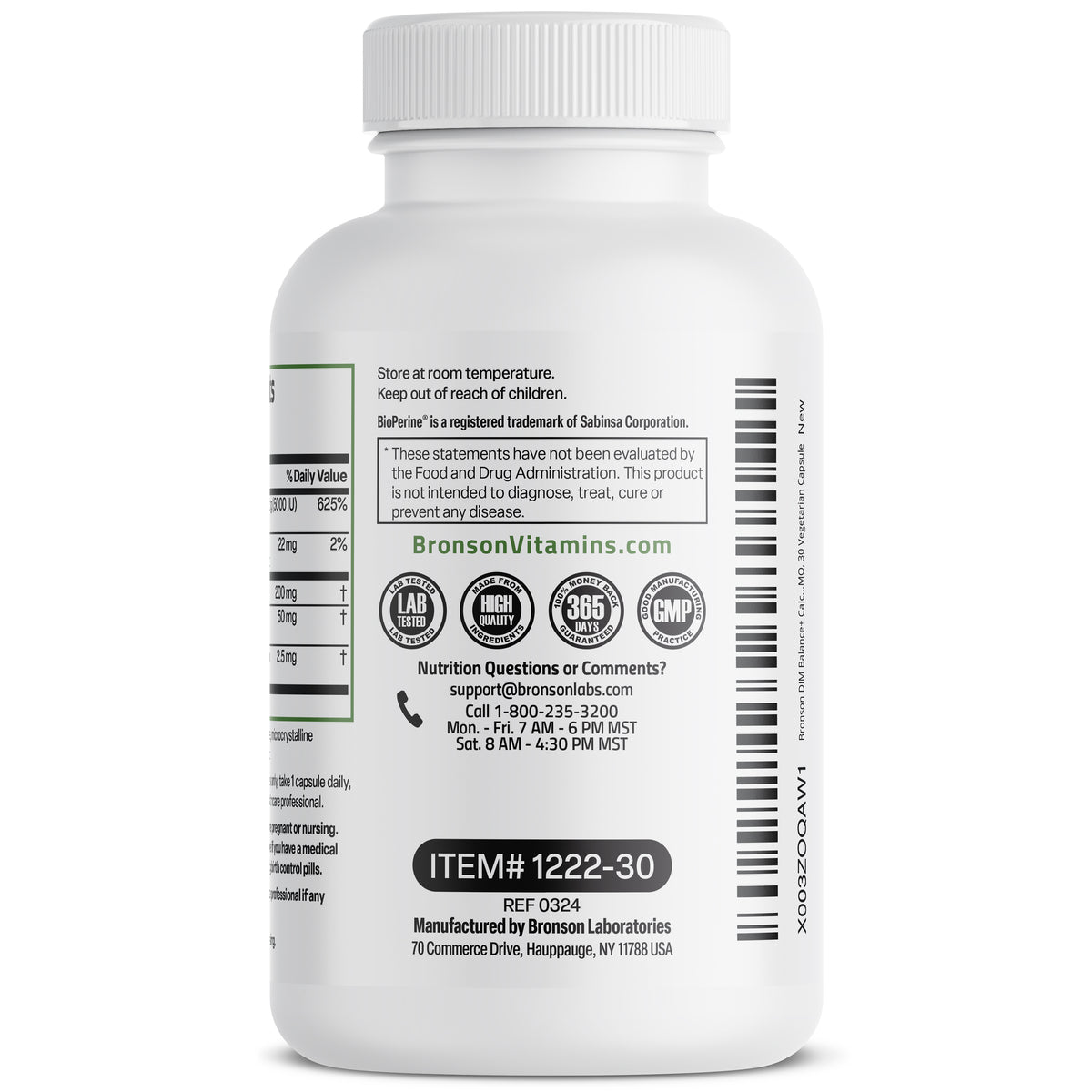 Dim Balance DIM Balance+ Calcium D-Glucarate, Broccoli Sprouts and Vitamin D3 200 ...