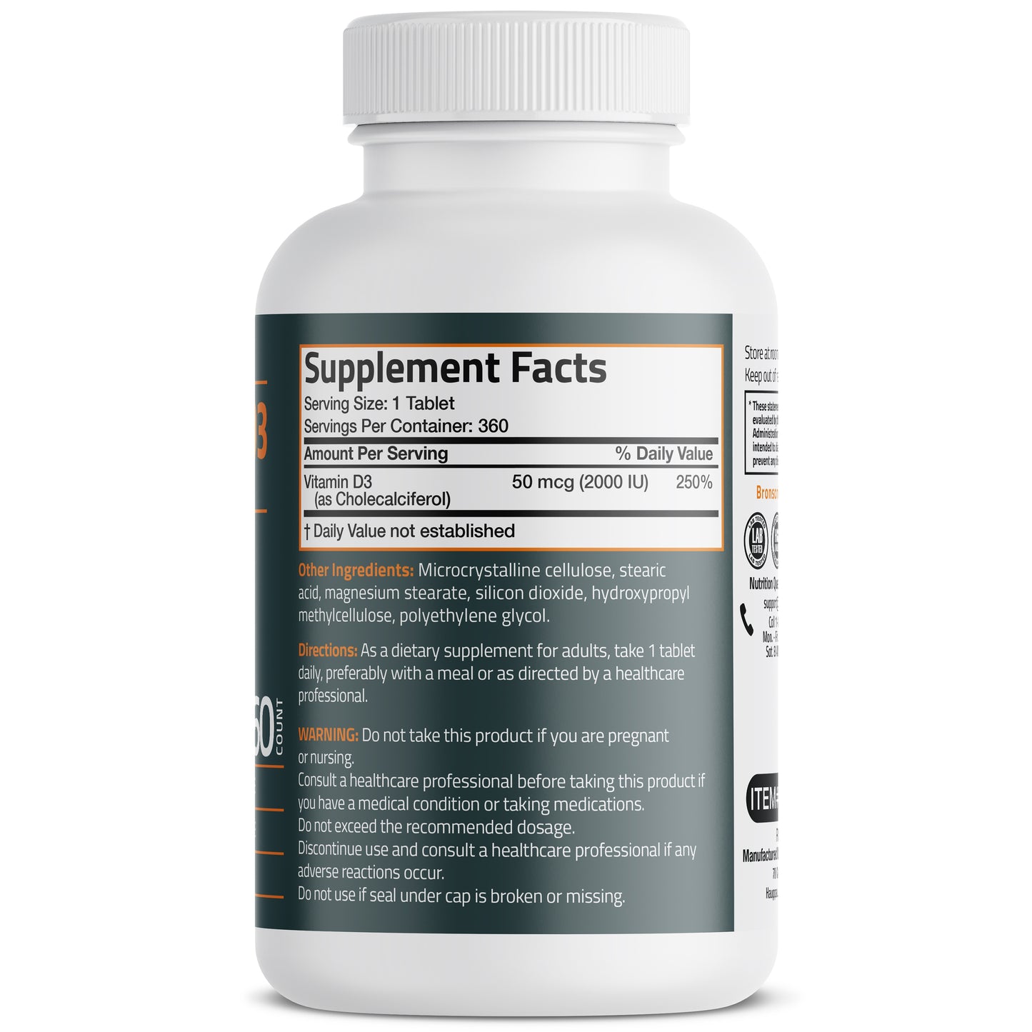Vitamin D3 2,000 IU