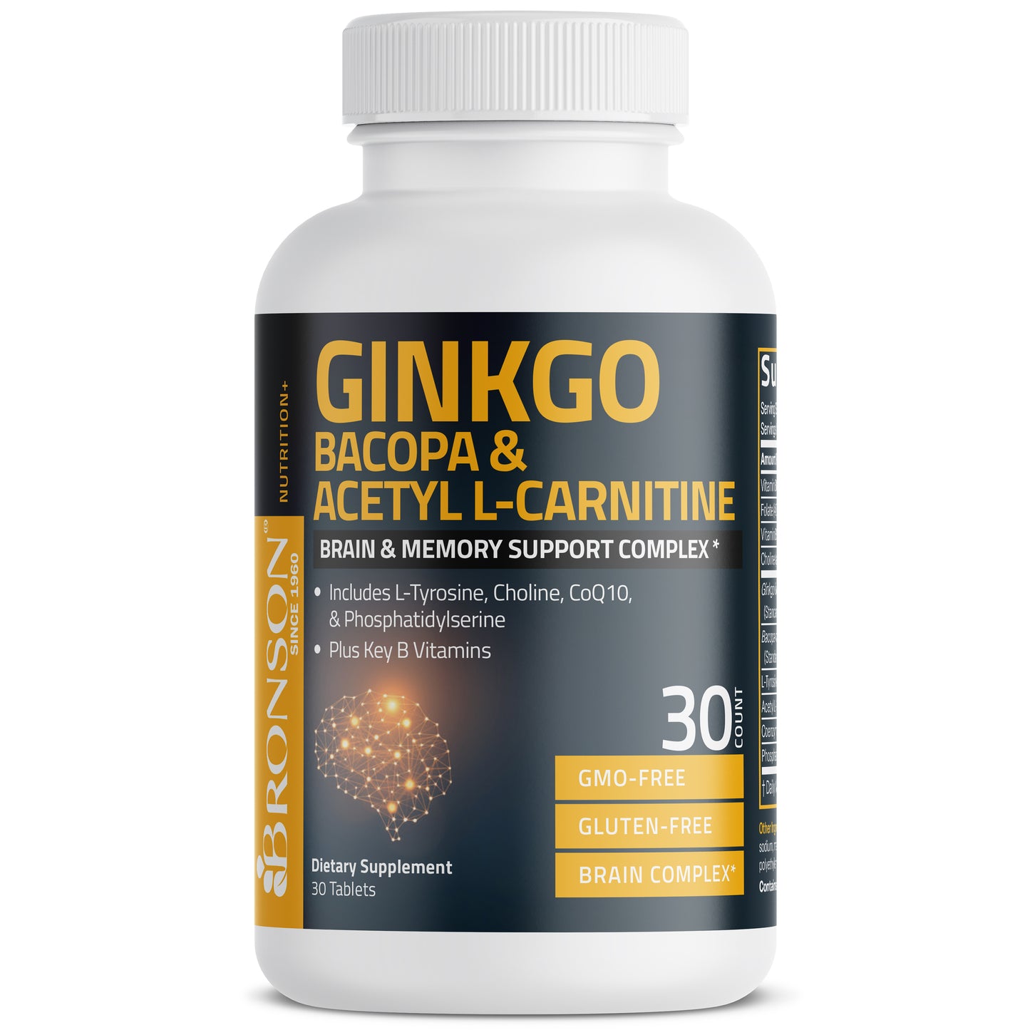 Ginkgo, Bacopa & Acetyl L-Carnitine Bronson Vitamins | Quality Vitamins and Supplements since 1960 Ginkgo, Bacopa & Acetyl L-Carnitine Bronson Vitamins | Quality Vitamins and Supplements since 1960