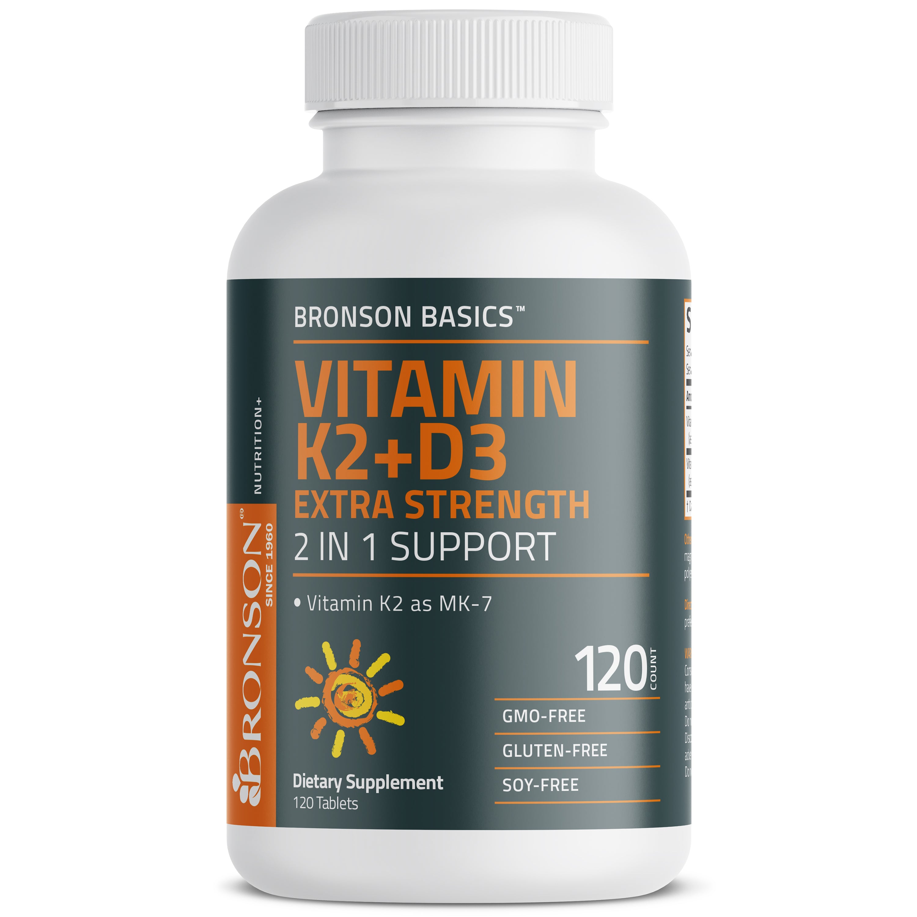 Vitamin K2 MK-7 Plus Vitamin D3 10,000 IU Extra Strength Tablets