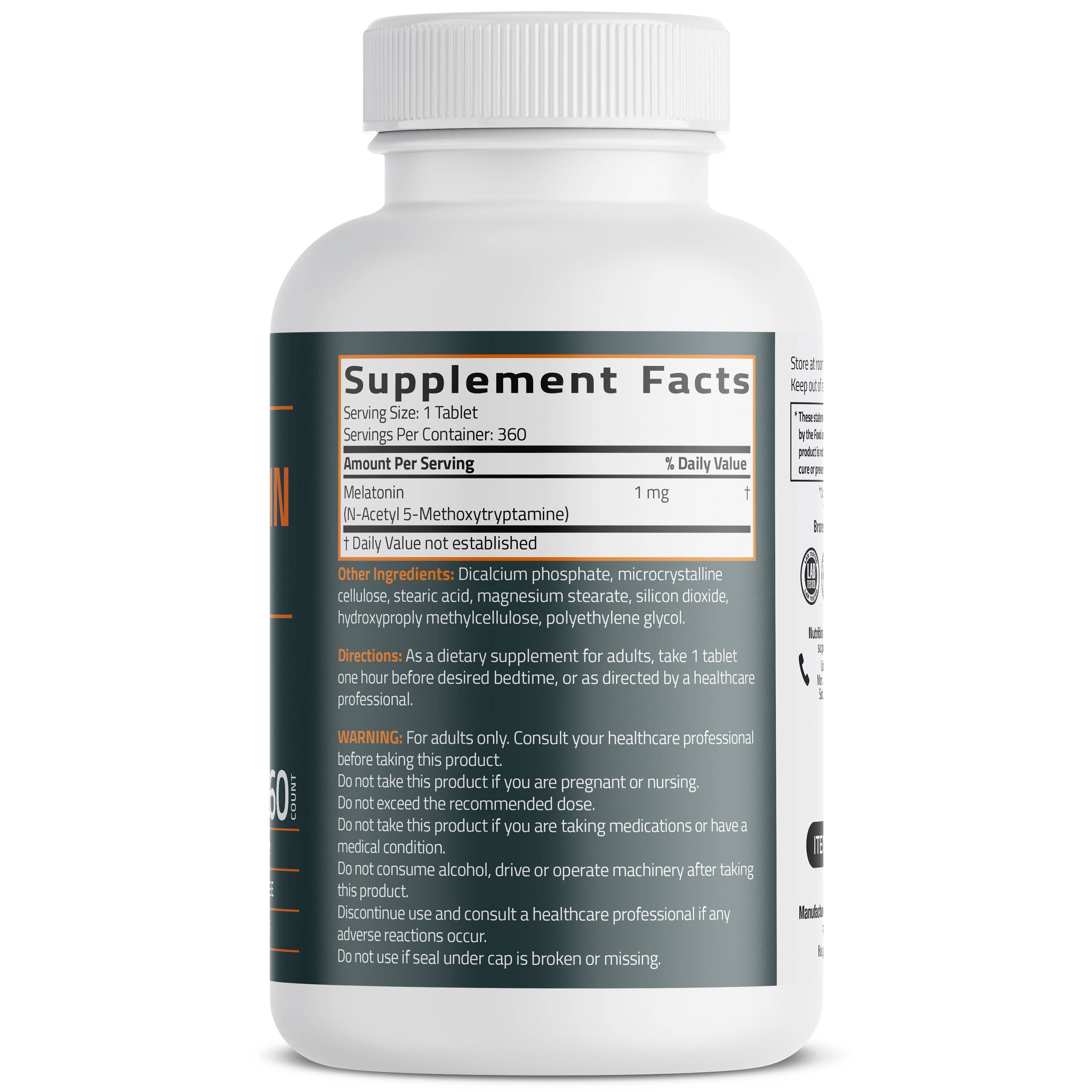 Lower Dose Melatonin 1mg, 360 Tablets