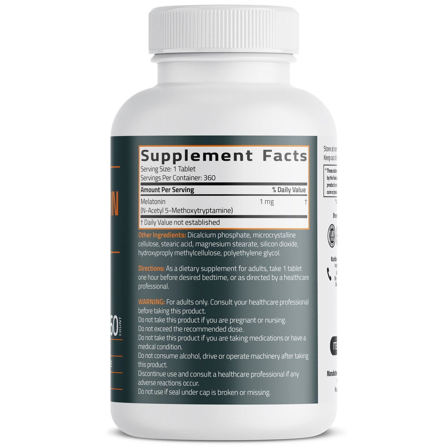 Lower Dose Melatonin 1mg, 360 Tablets