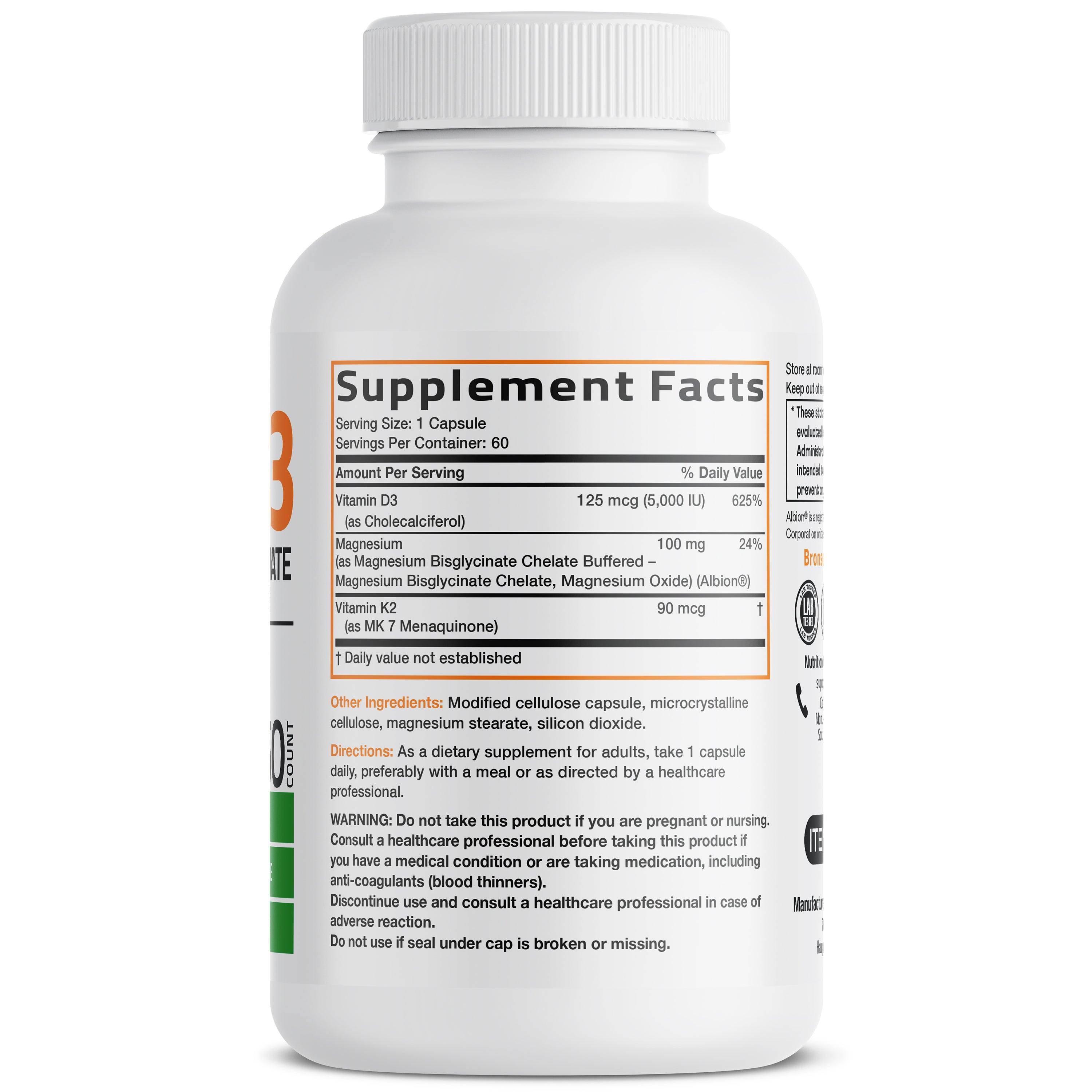 Vitamin K2 + D3 & Magnesium Glycinate