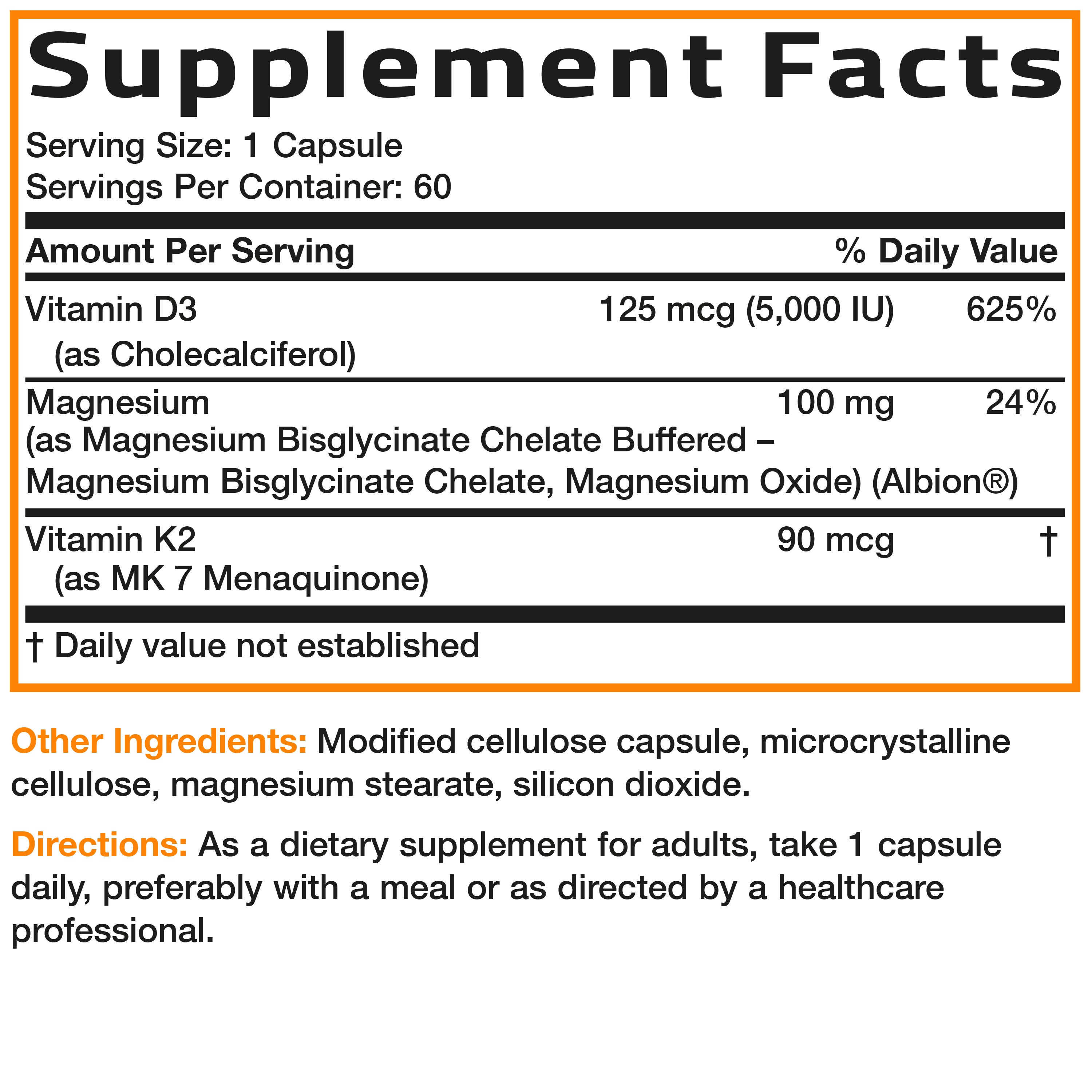 Vitamin K2 + D3 & Magnesium Glycinate
