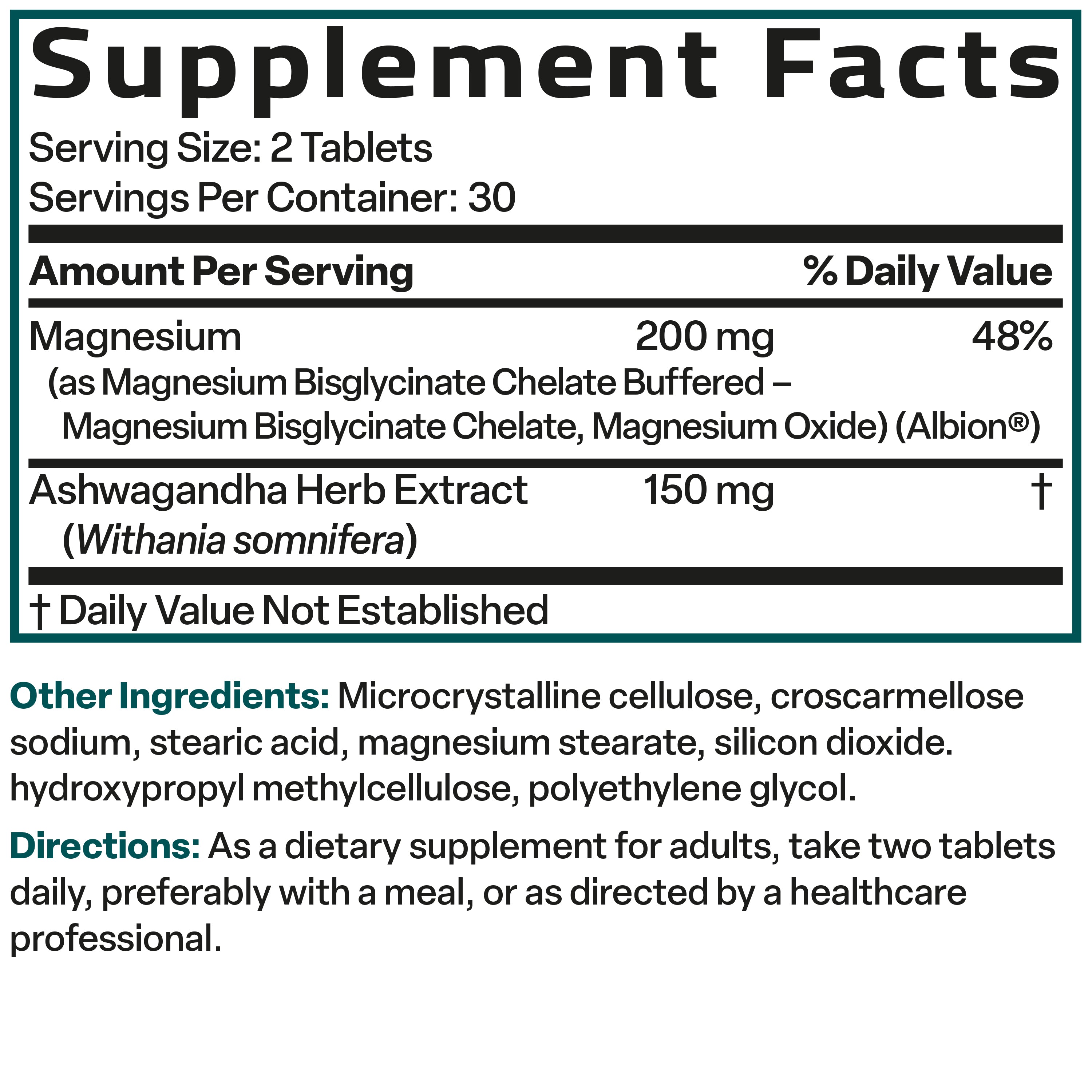 Magnesium Glycinate + Ashwagandha