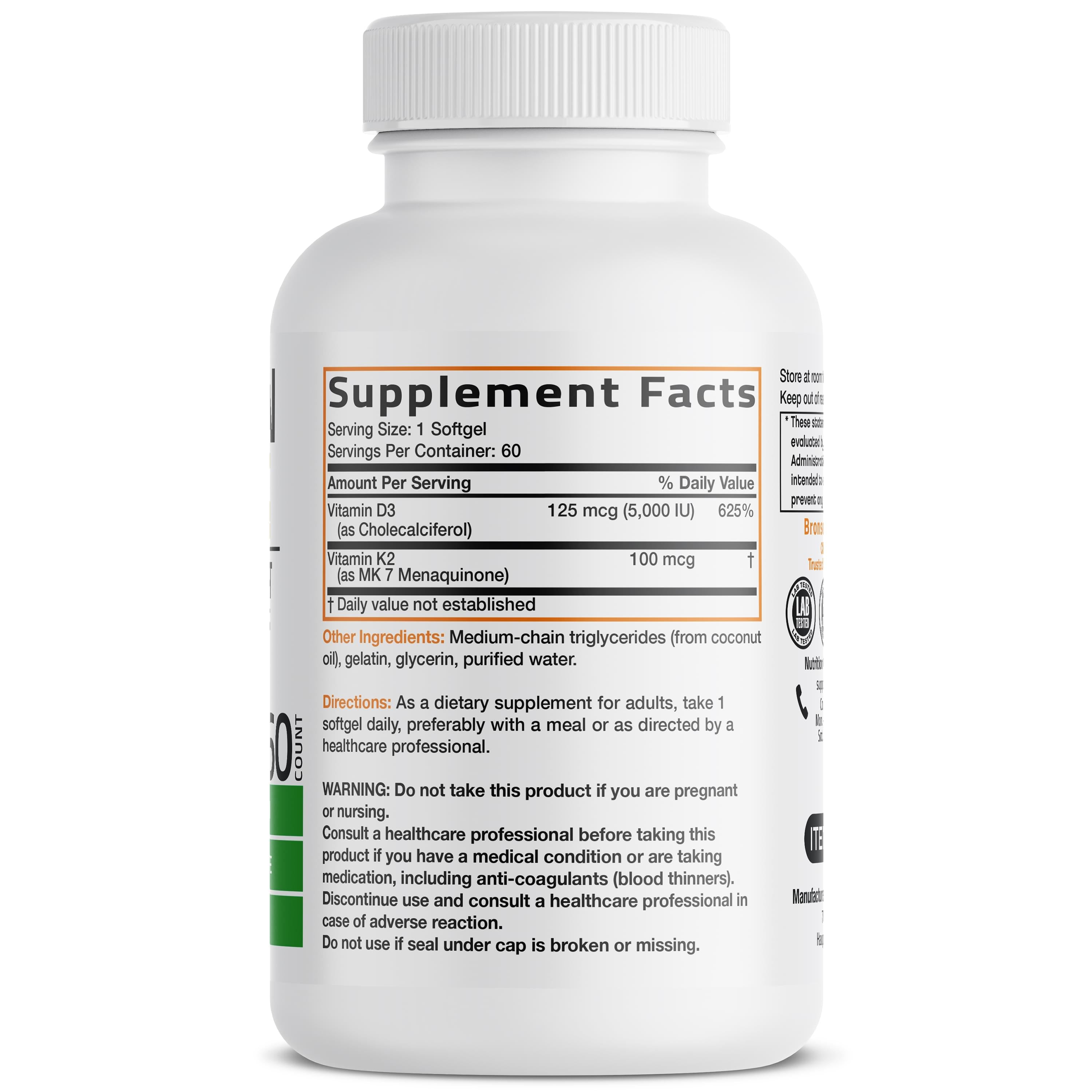 Vitamin D3 + K2 Softgels
