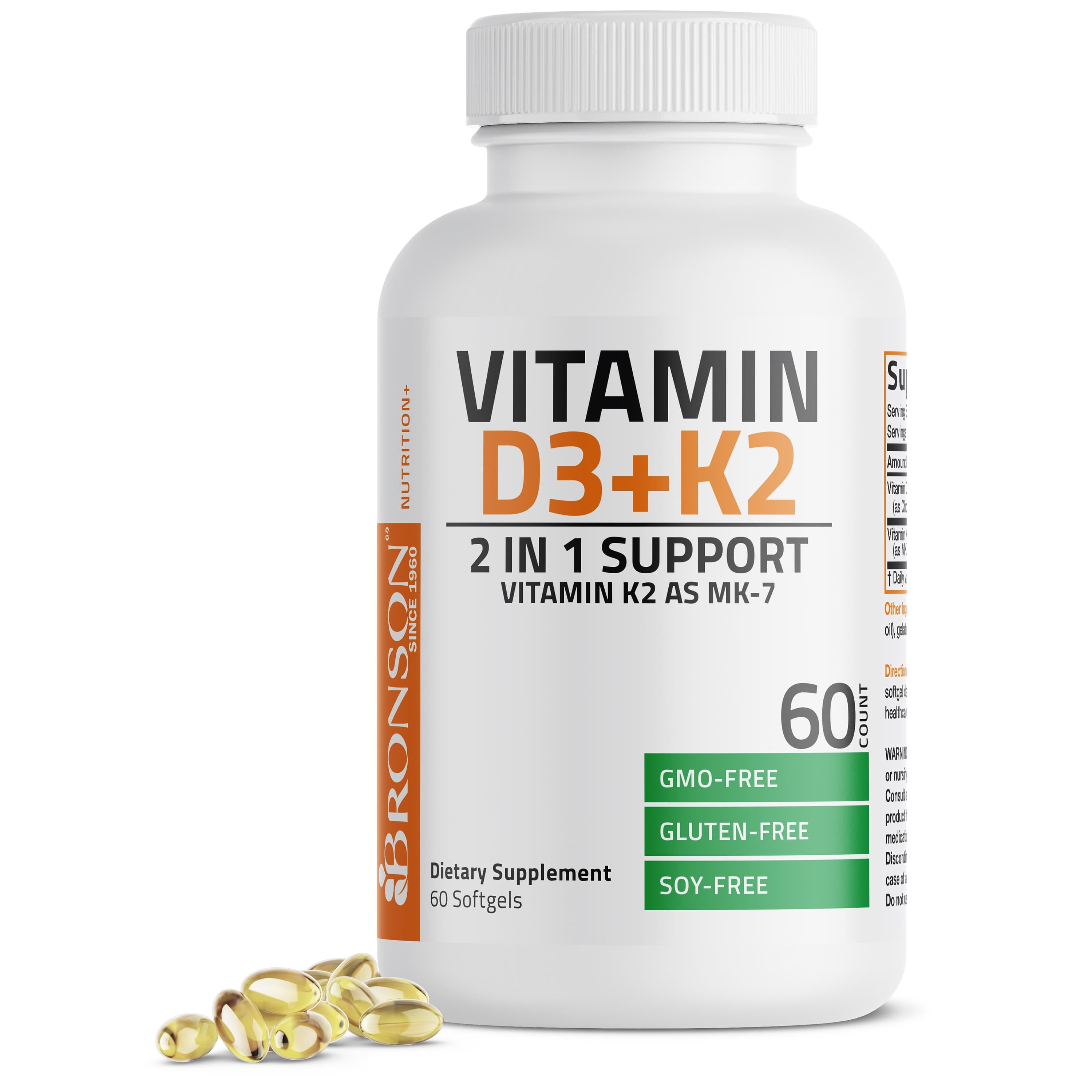 Vitamin D3 + K2 Softgels