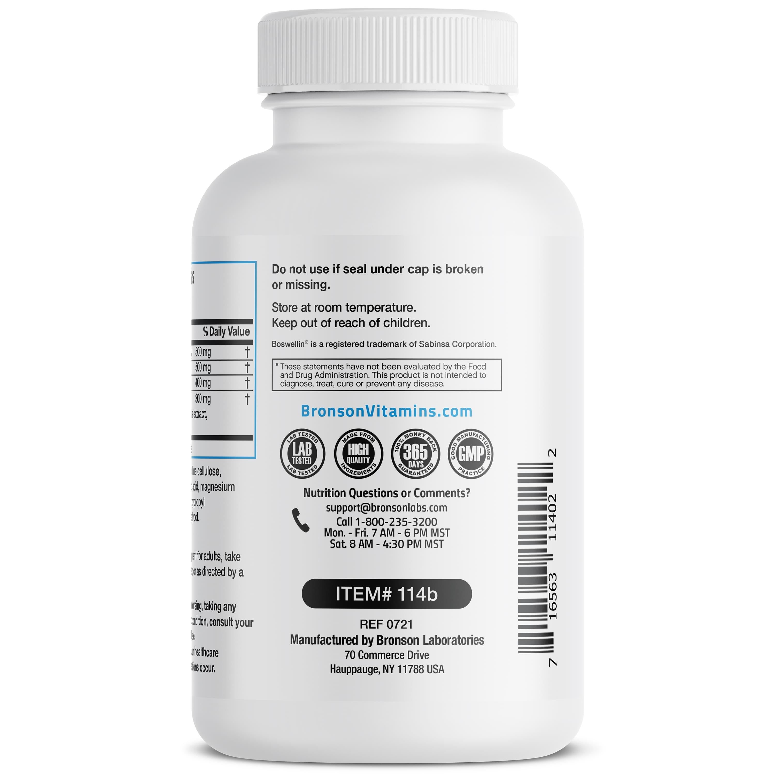 MSM with Glucosamine, Chondroitin, and Boswellin