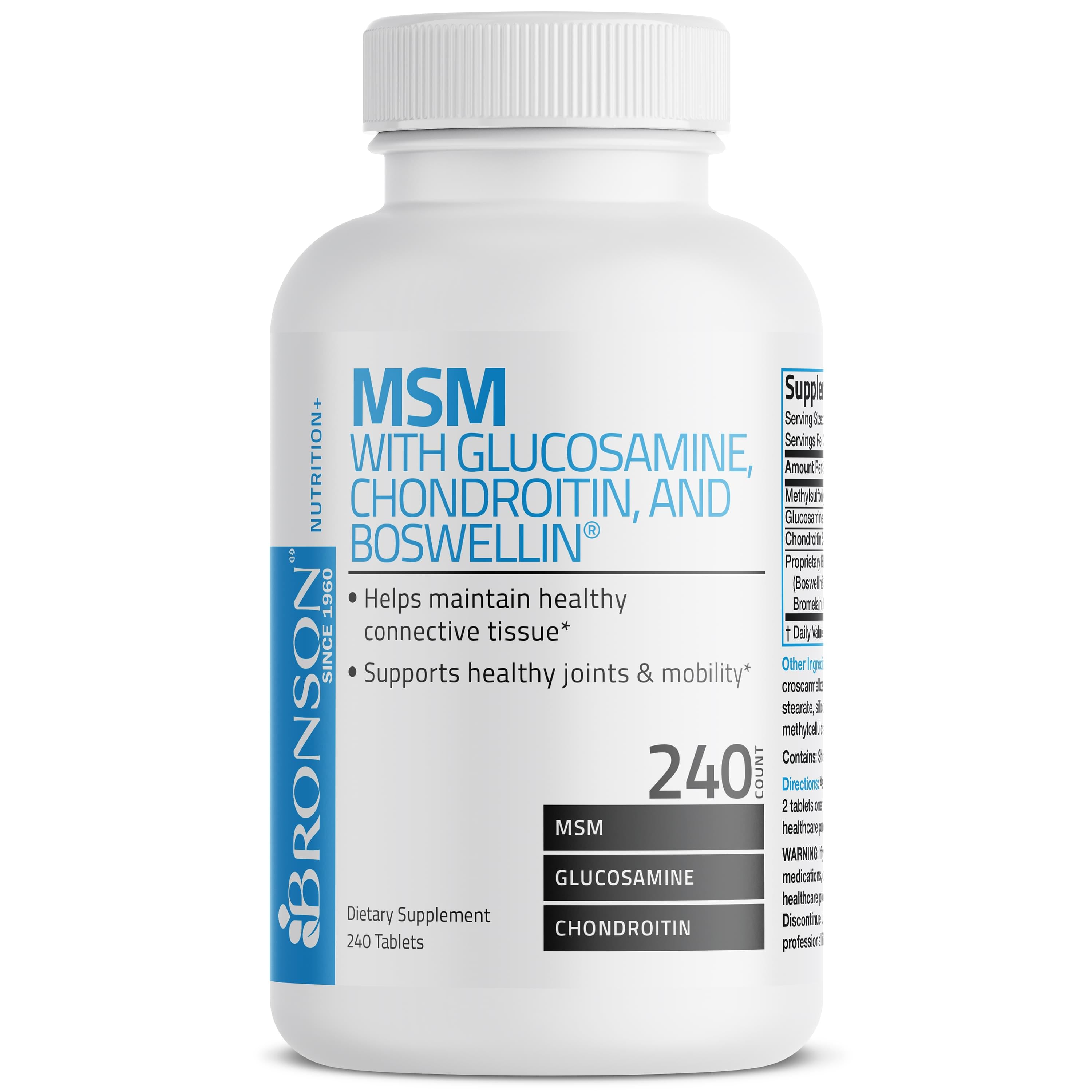 MSM with Glucosamine, Chondroitin, and Boswellin