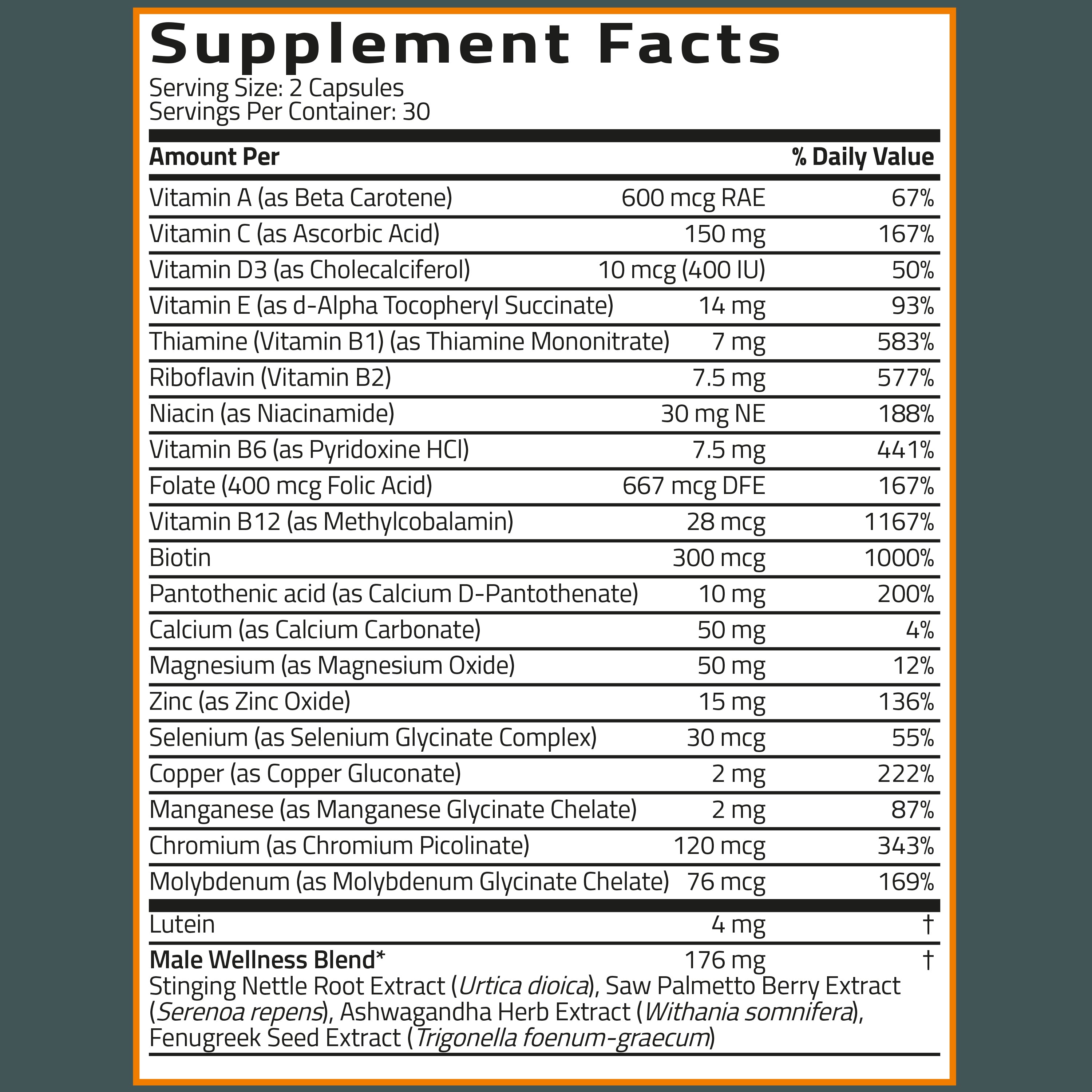 Multivitamin for Men All-in-One Daily Coverage