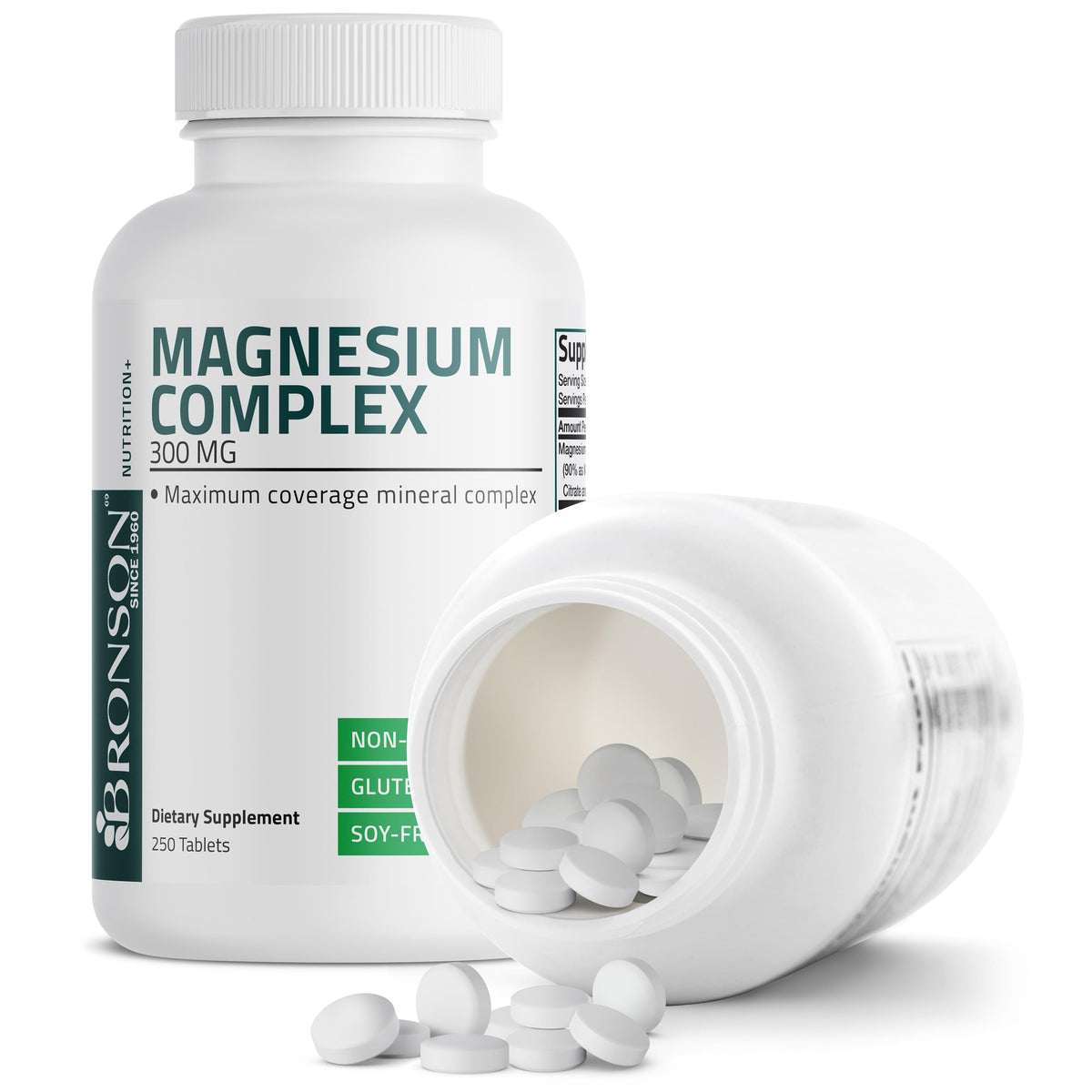 Mg Complex Bronson Magnesium Complex Maximum Coverage - 300 mg | Vitamins ...
