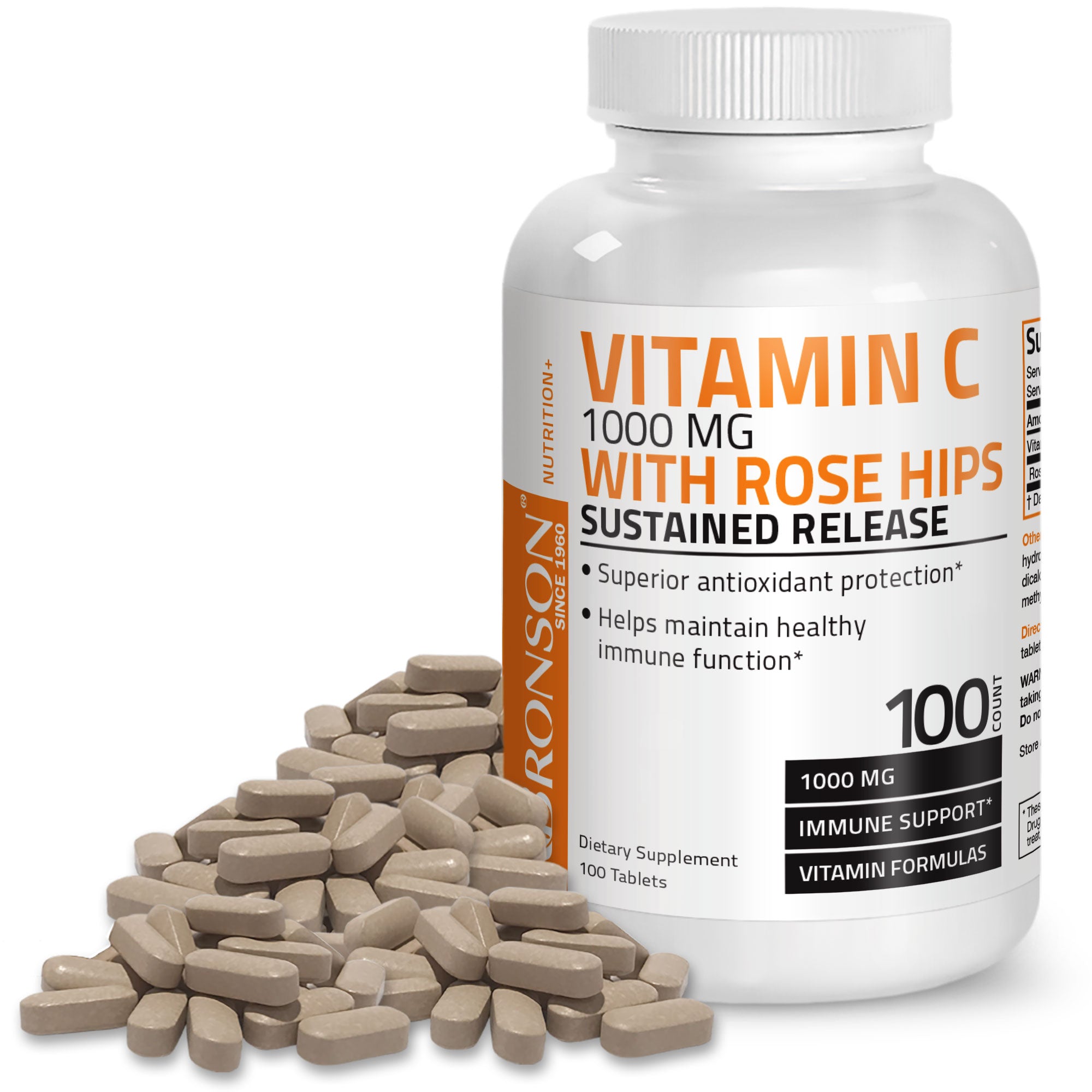 Vitamin C Ascorbic Acid Sustained Release with Rose Hips - 1,000 mg view 5 of 4