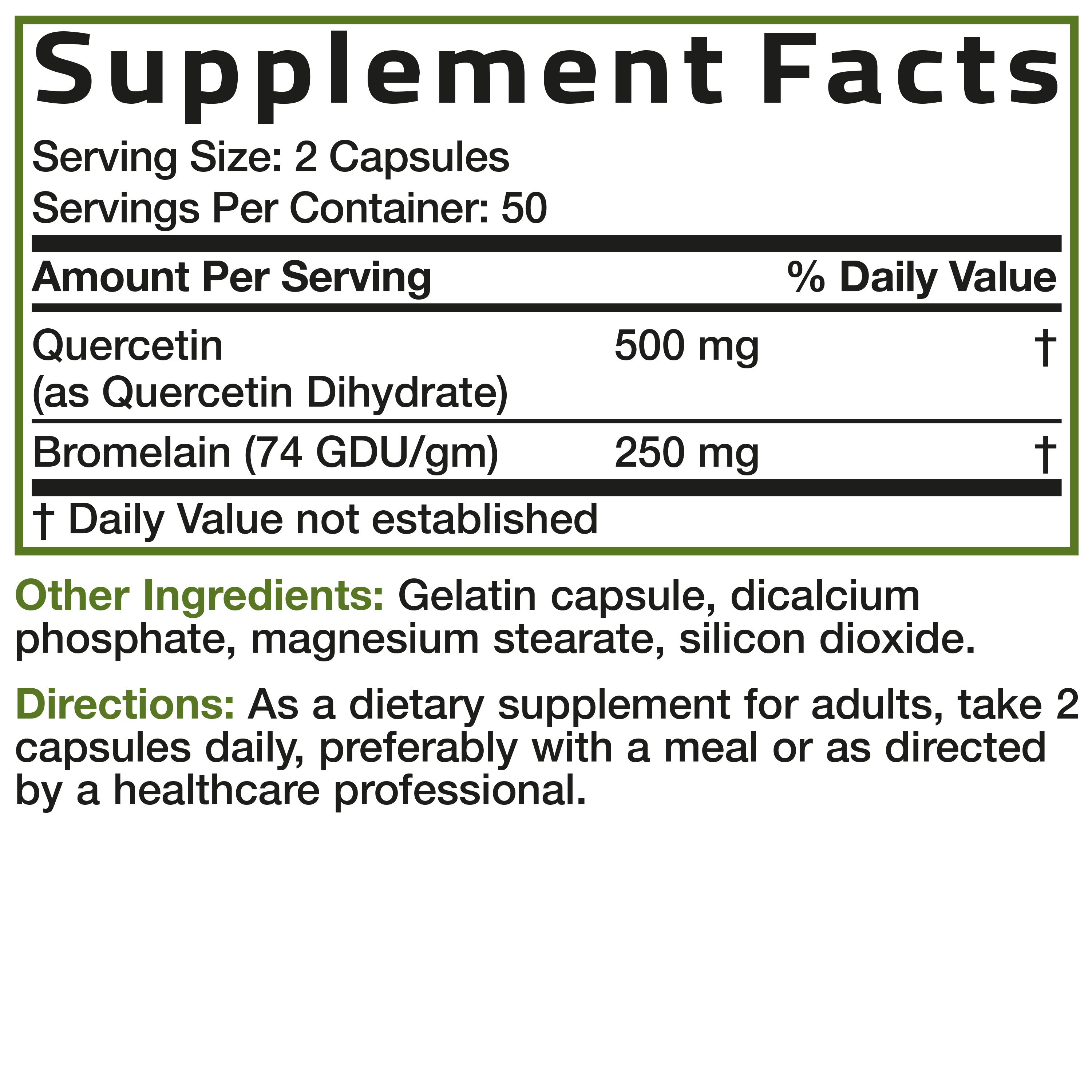 Quercetin & Bromelain