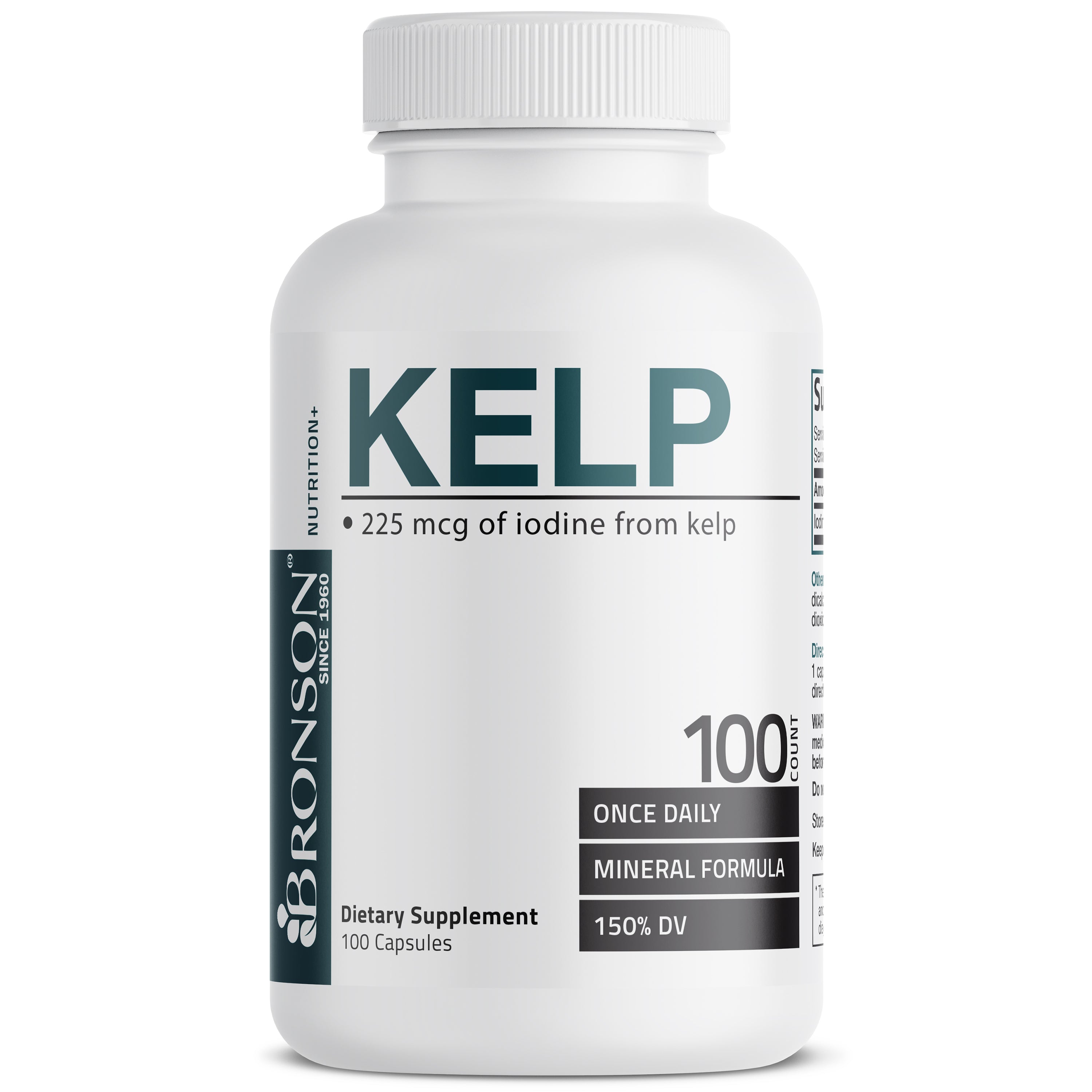 Kelp Iodine - 225 mcg 100 Capsules