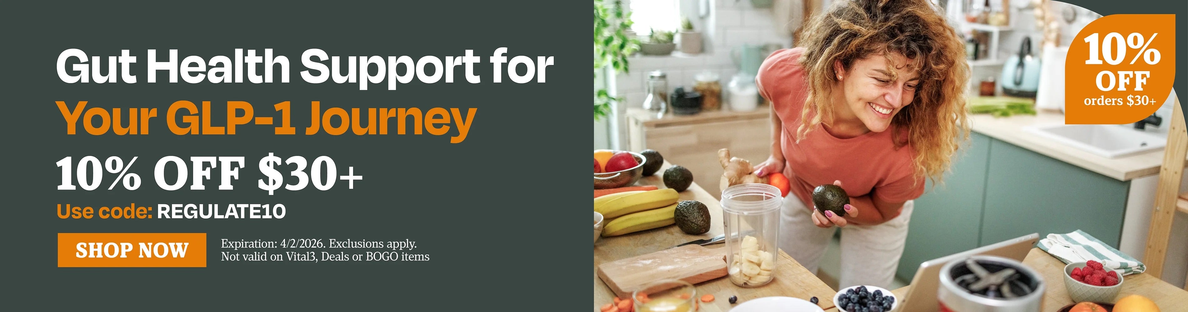 Gut health support for your GLP-1 journey. 10% off $30 use code REGULATE10