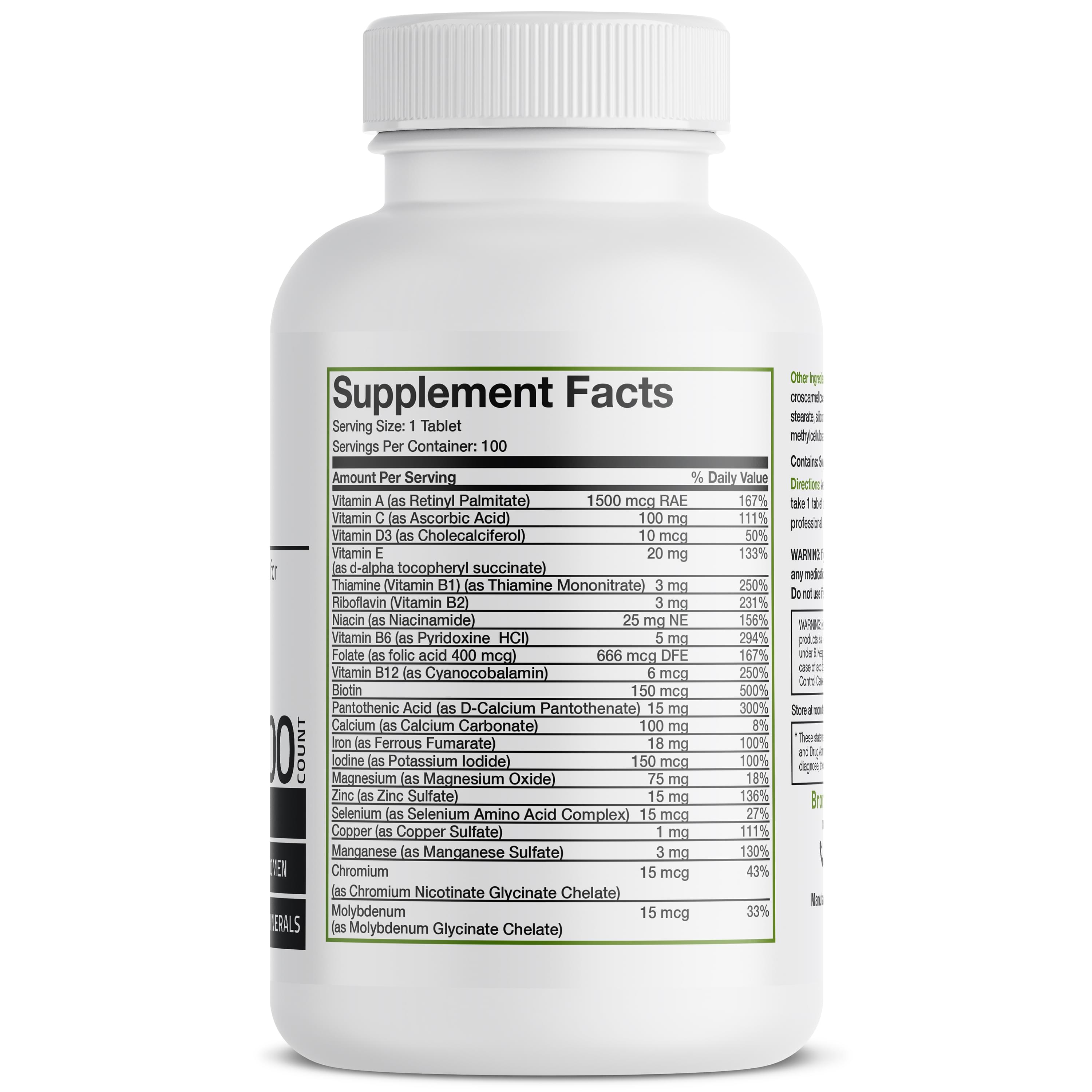 Once Daily Vitamin & Mineral Multivitamin Formula