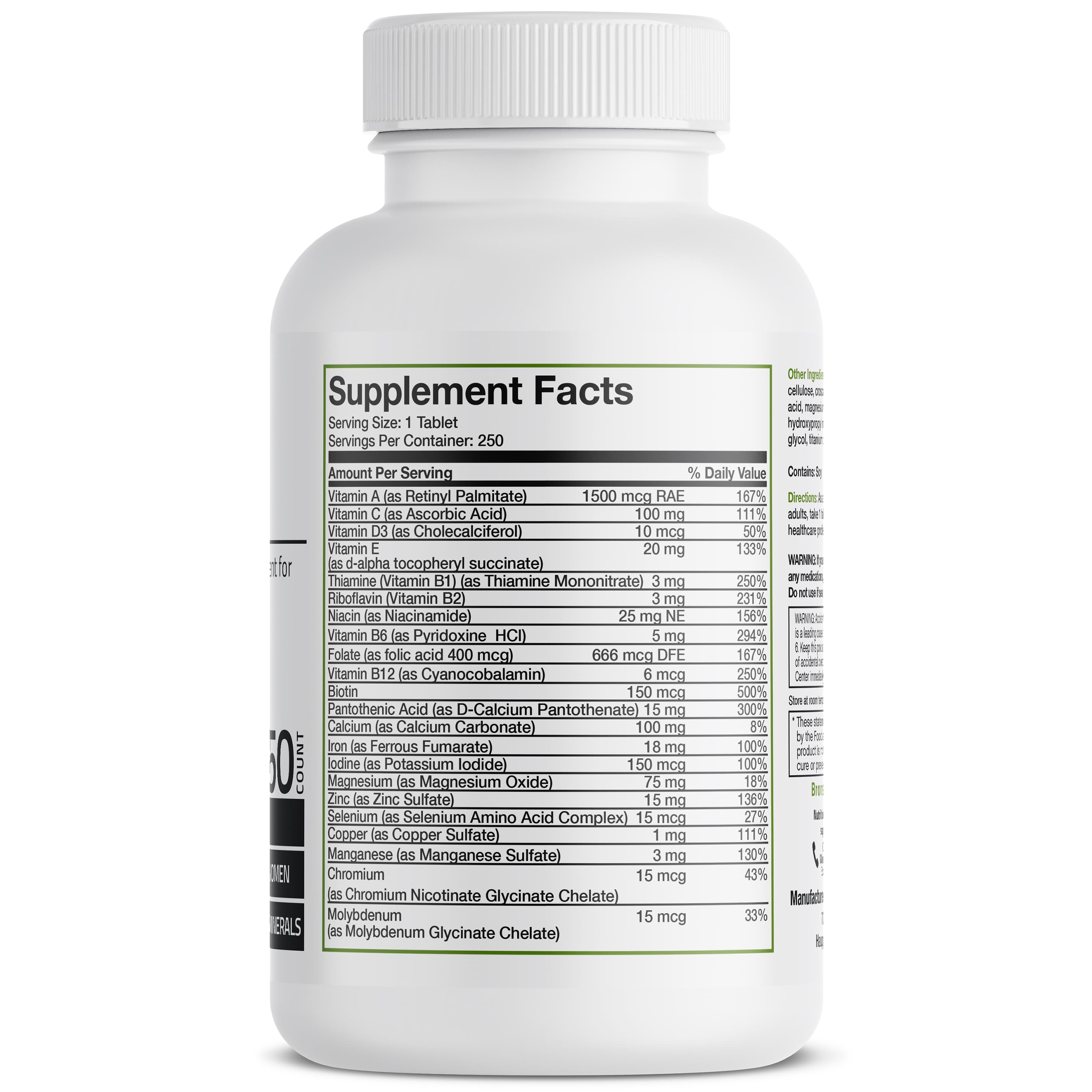 Once Daily Vitamin & Mineral Multivitamin Formula