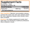 Vitamin B12 Sublingual Quick Release - 2,500 mcg - Cherry view 12 of 6