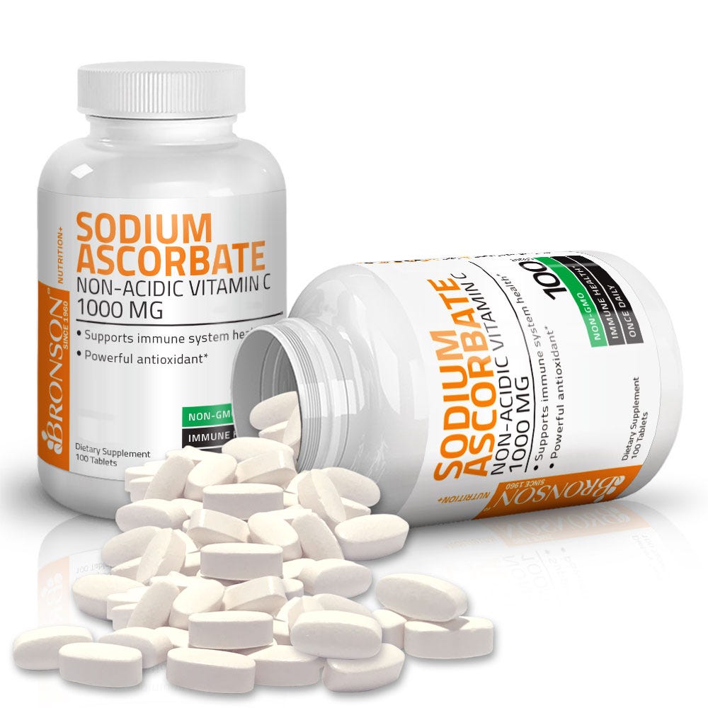 Vitamin C Sodium Ascorbate Non-Acidic Non-GMO - 1000 mg view 10 of 5