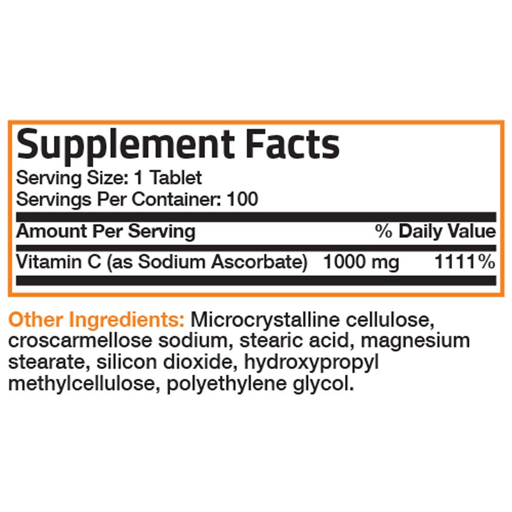Vitamin C Sodium Ascorbate Non-Acidic Non-GMO - 1000 mg view 11 of 5