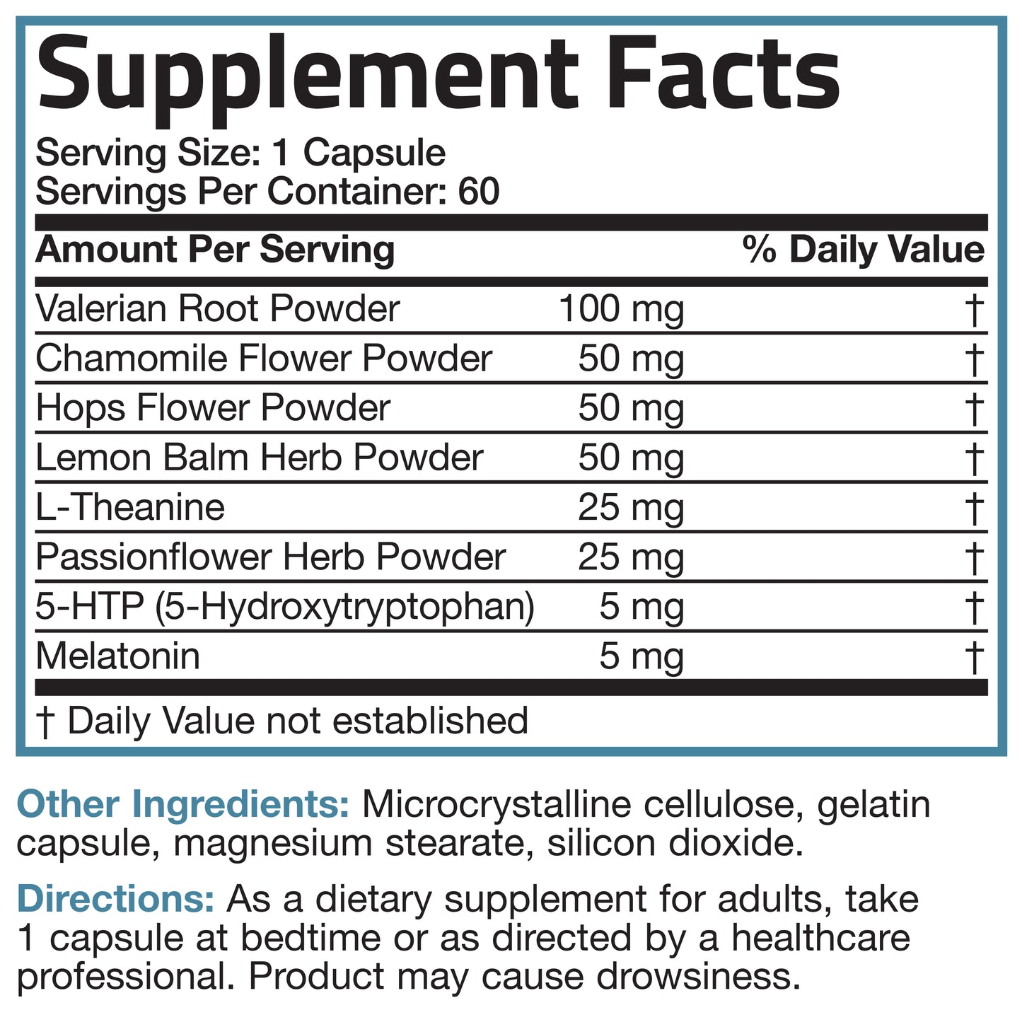 PM Sleep Formula with Melatonin - 60 Capsules