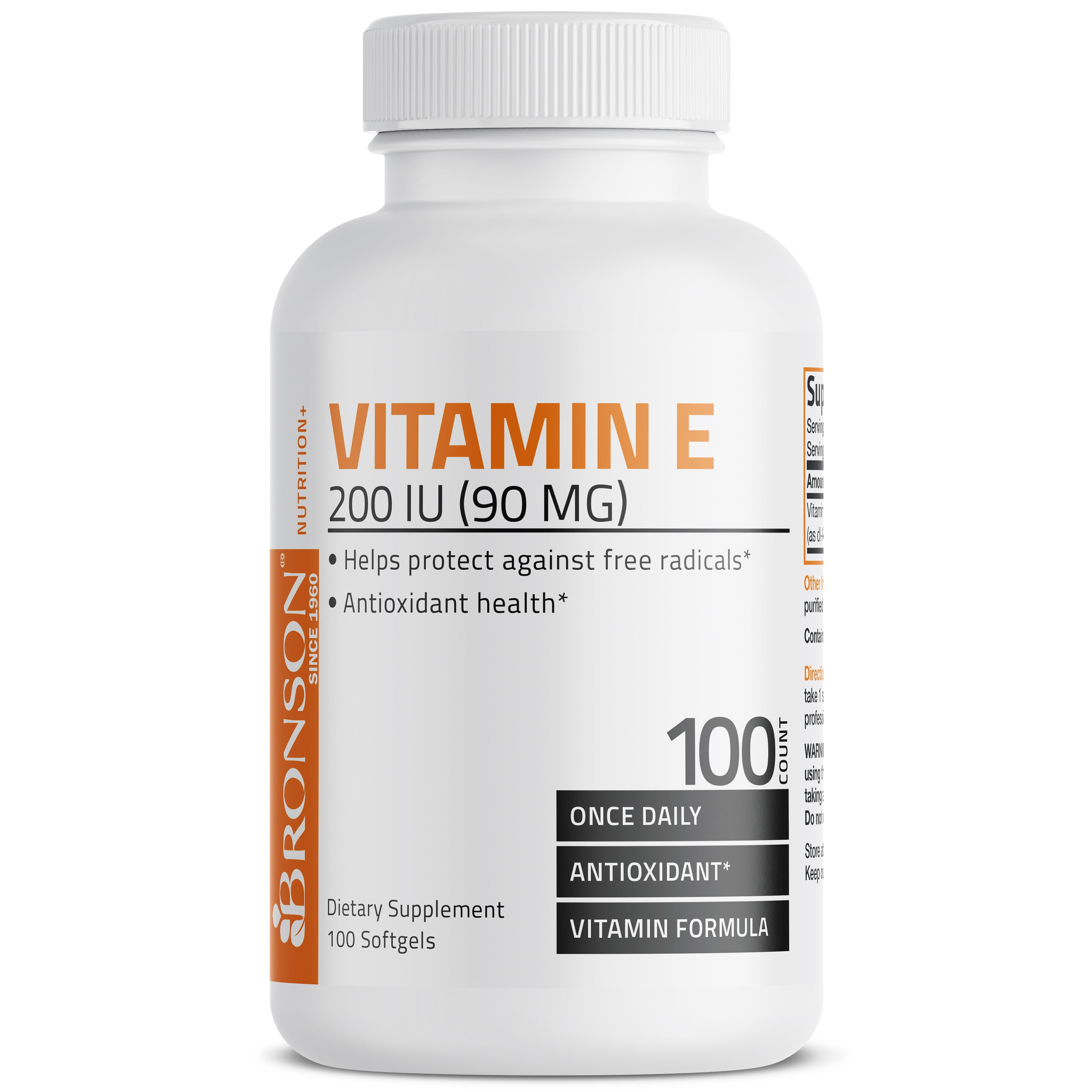 Vitamin E - 200 IU - 100 Softgels