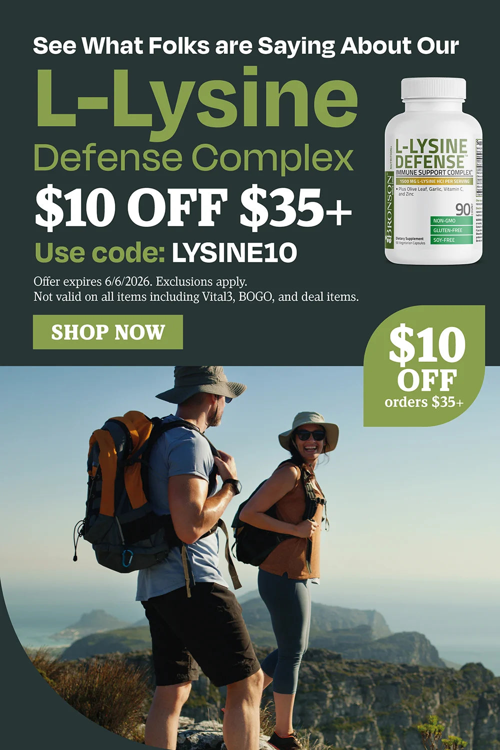 See what folks are saying about our L-lysine defense complex. $10 off $35 use code LYSINE10