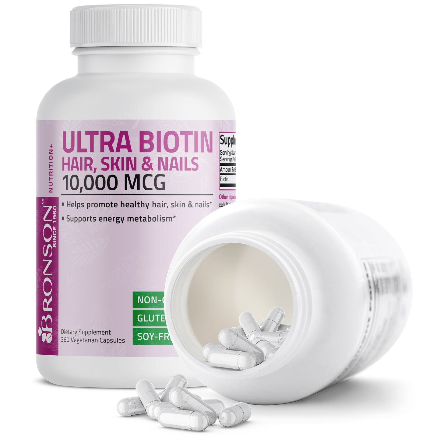 Ultra Biotin Hair, Skin & Nails - 10,000 mcg