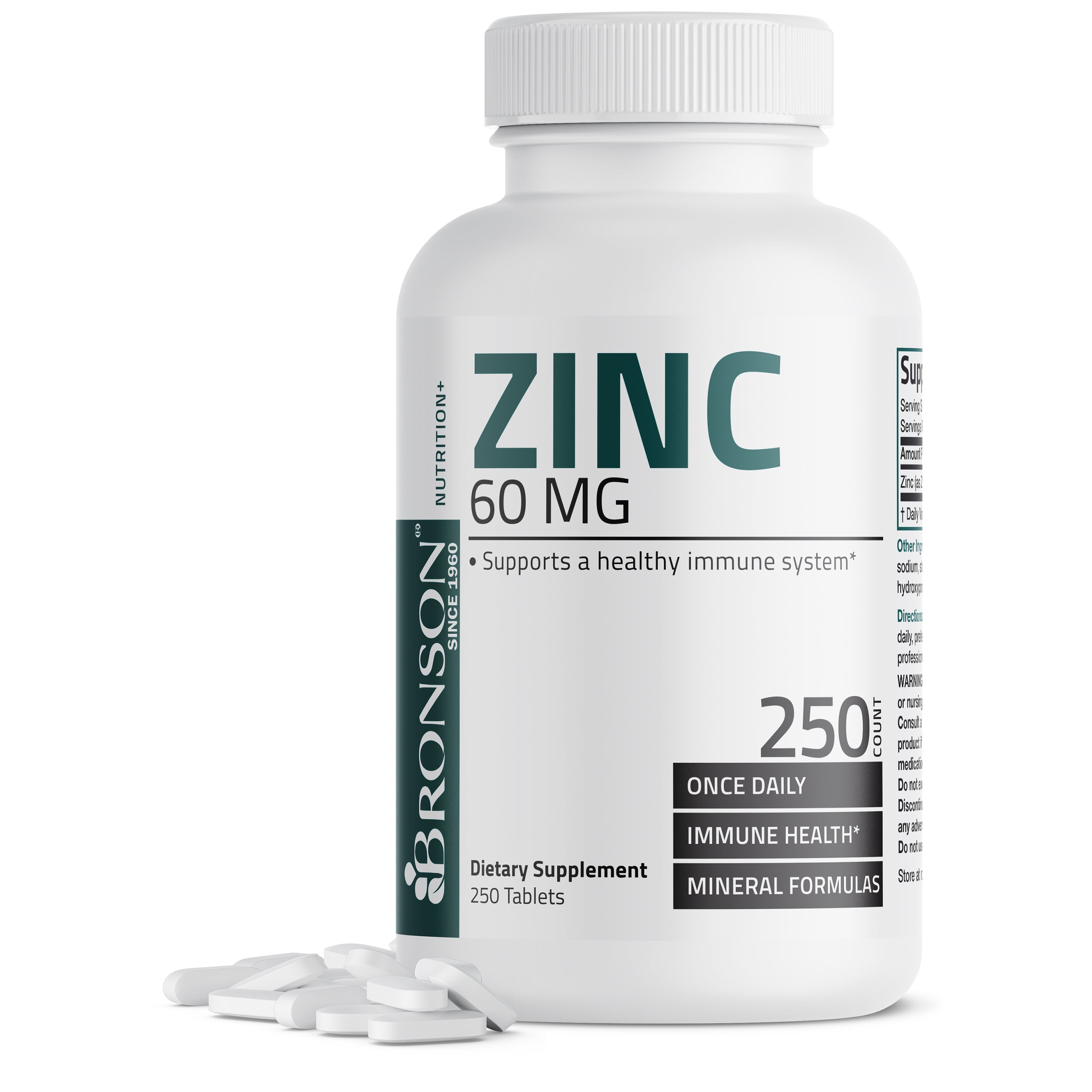 Zinc Gluconate - 60 mg - 250 Tablets