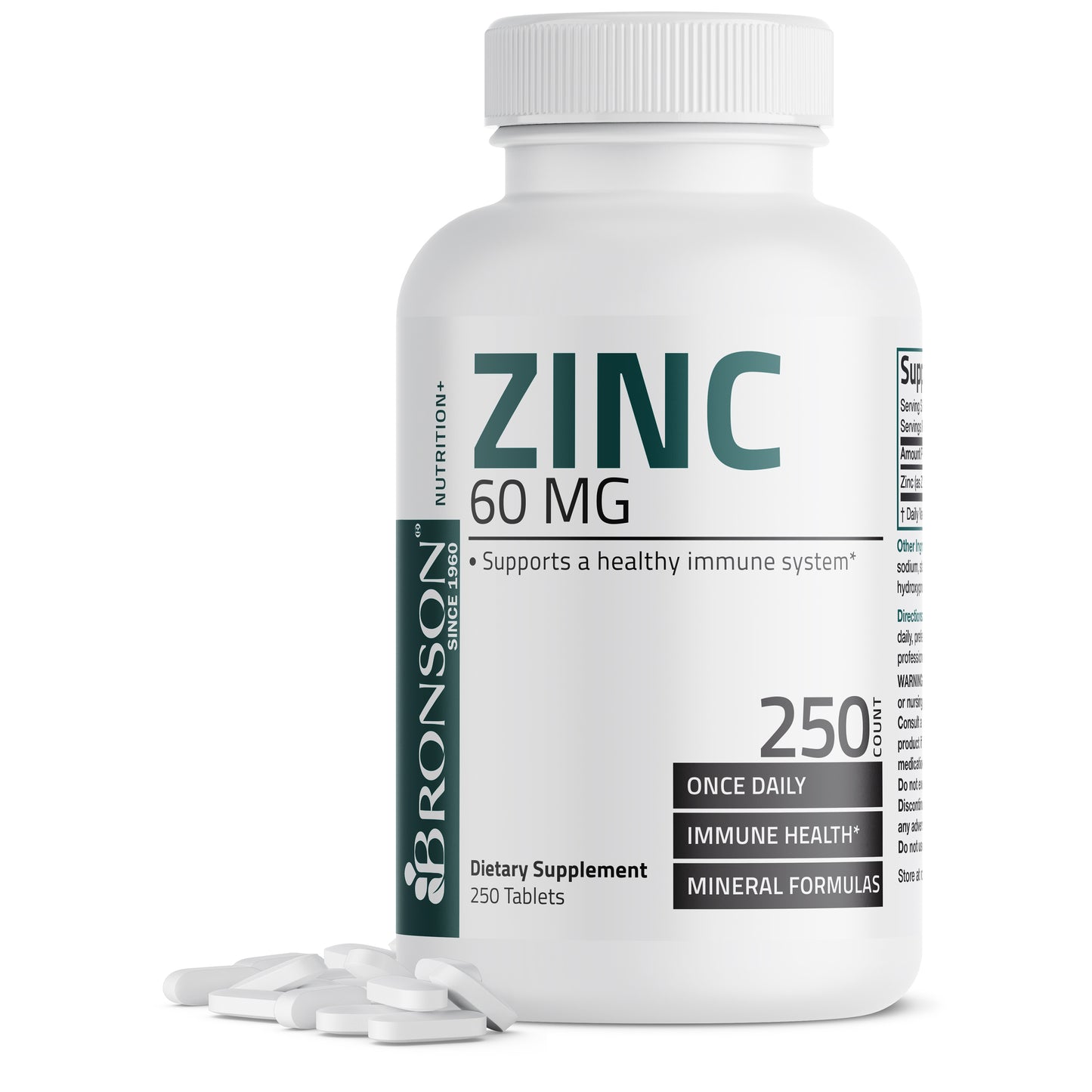 Zinc Gluconate - 60 mg - 250 Tablets