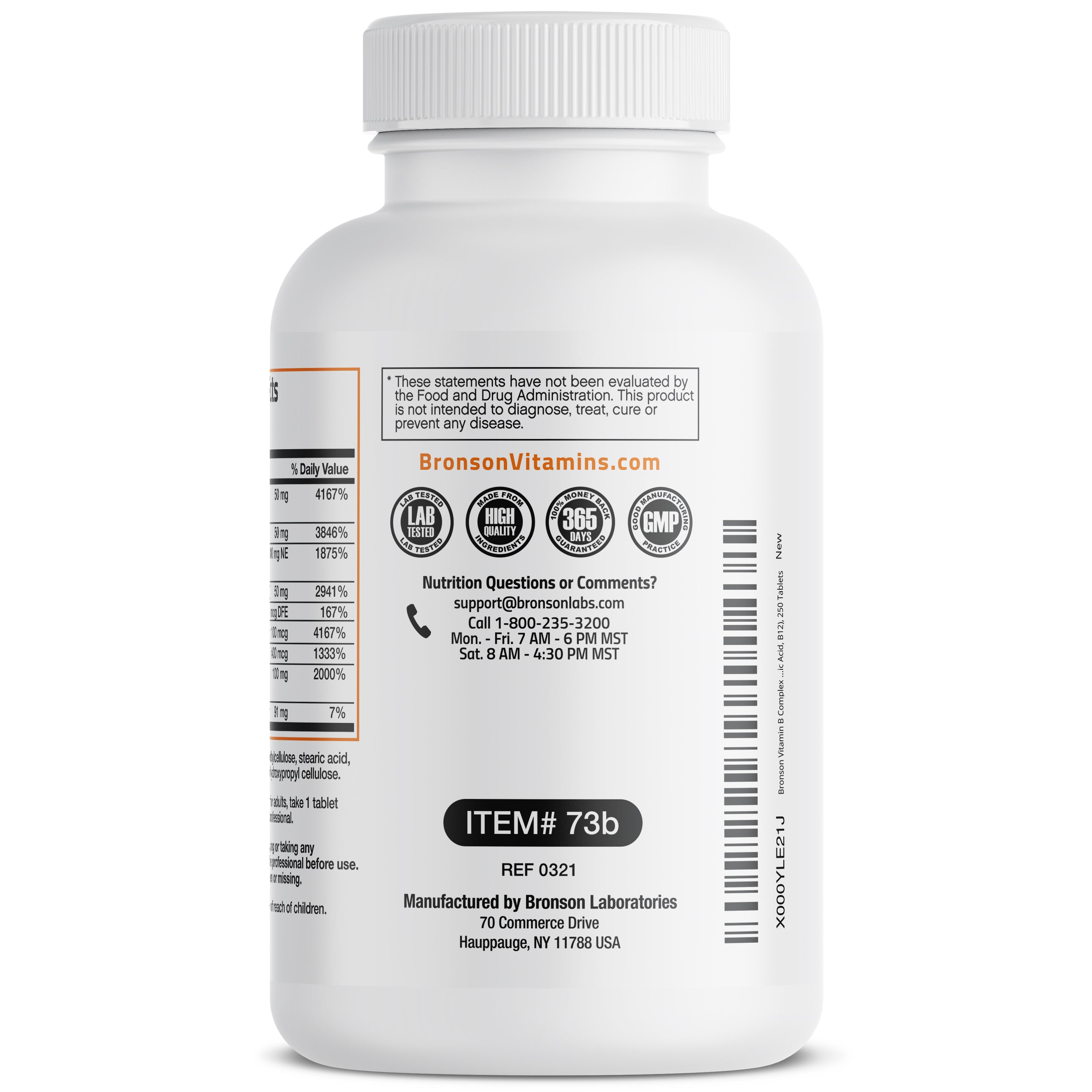 Bronson Vitamin B Complex Sustained Release Vitamins & Supplements