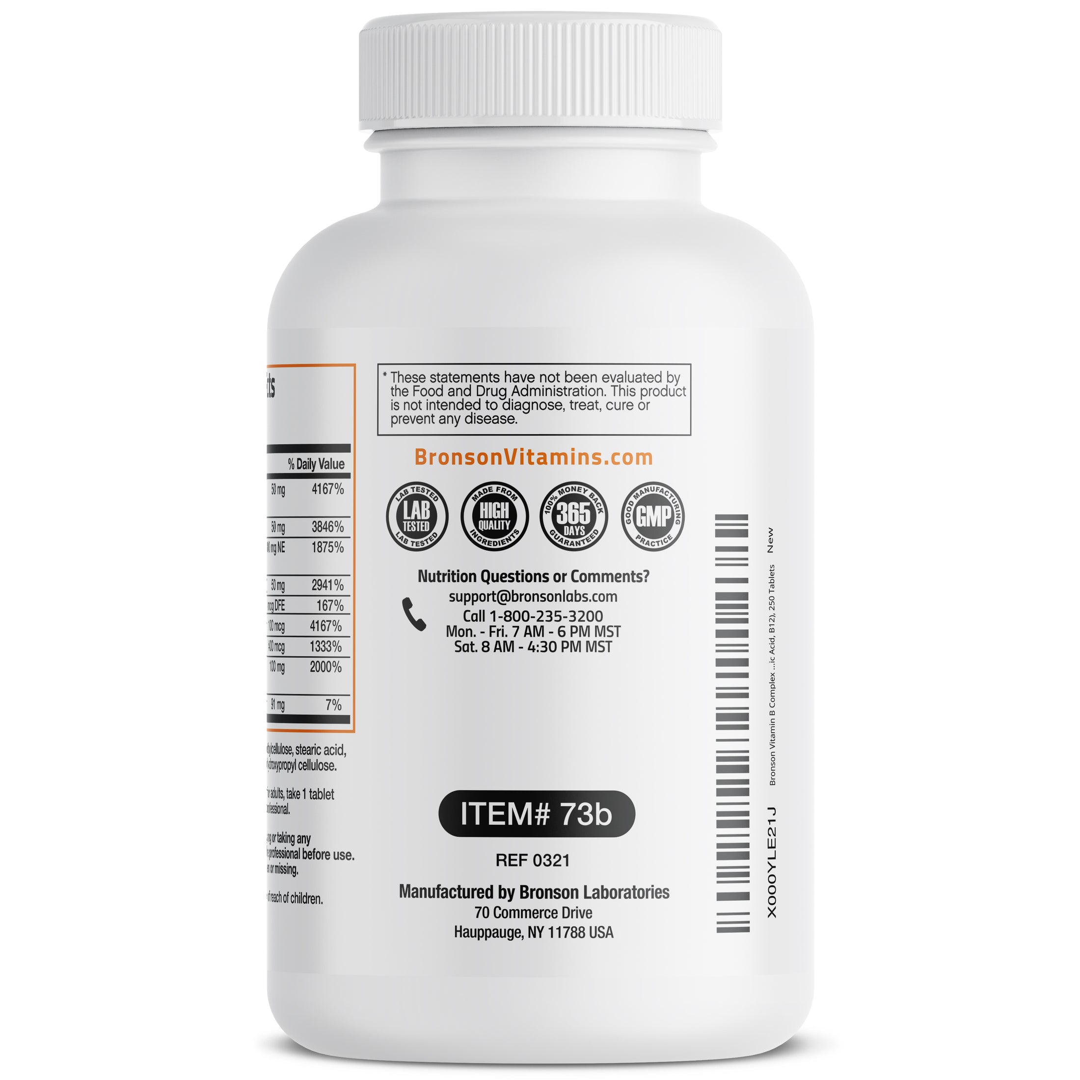 Bronson Vitamin B Complex Sustained Release Vitamins & Supplements