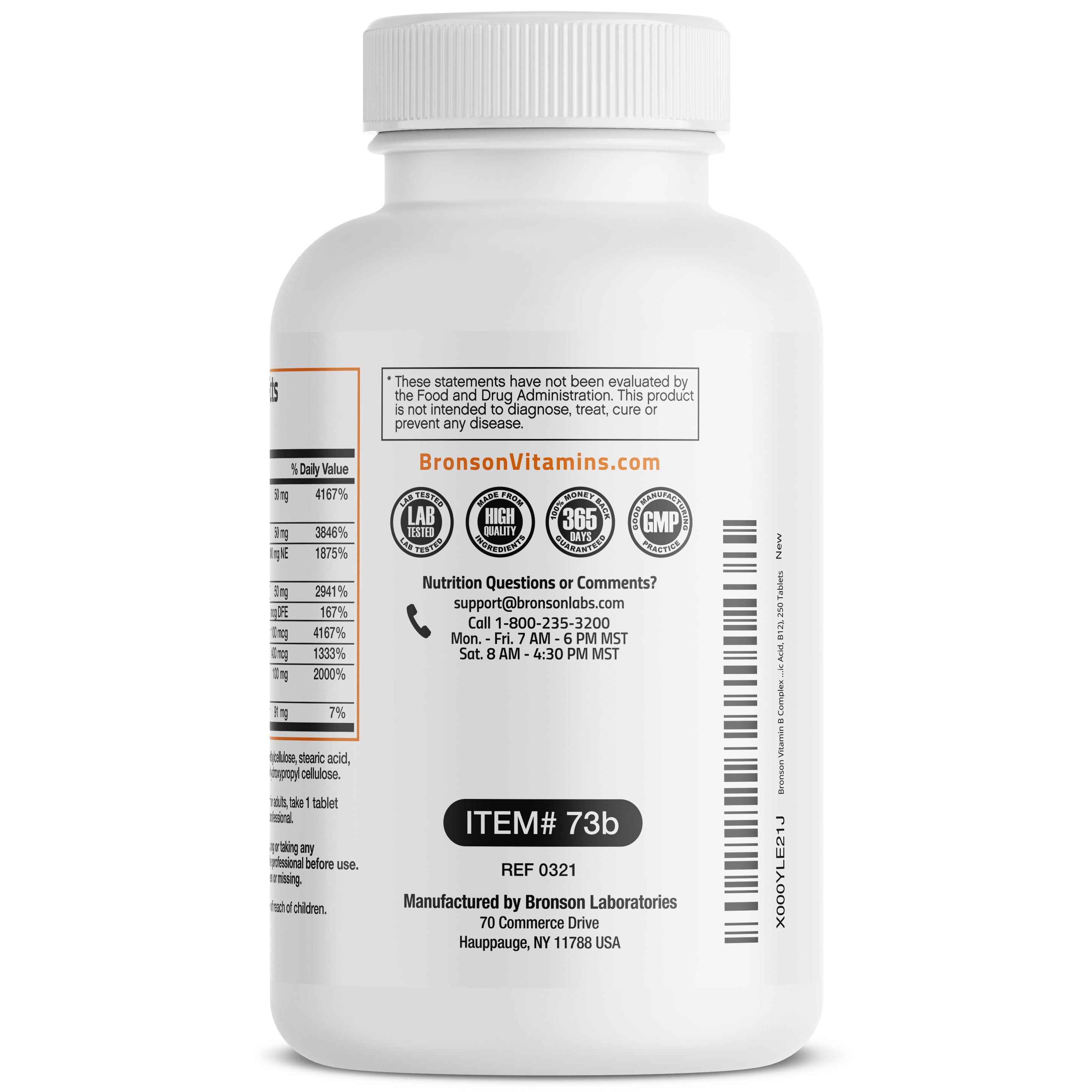 Bronson Vitamin B Complex Sustained Release Vitamins & Supplements