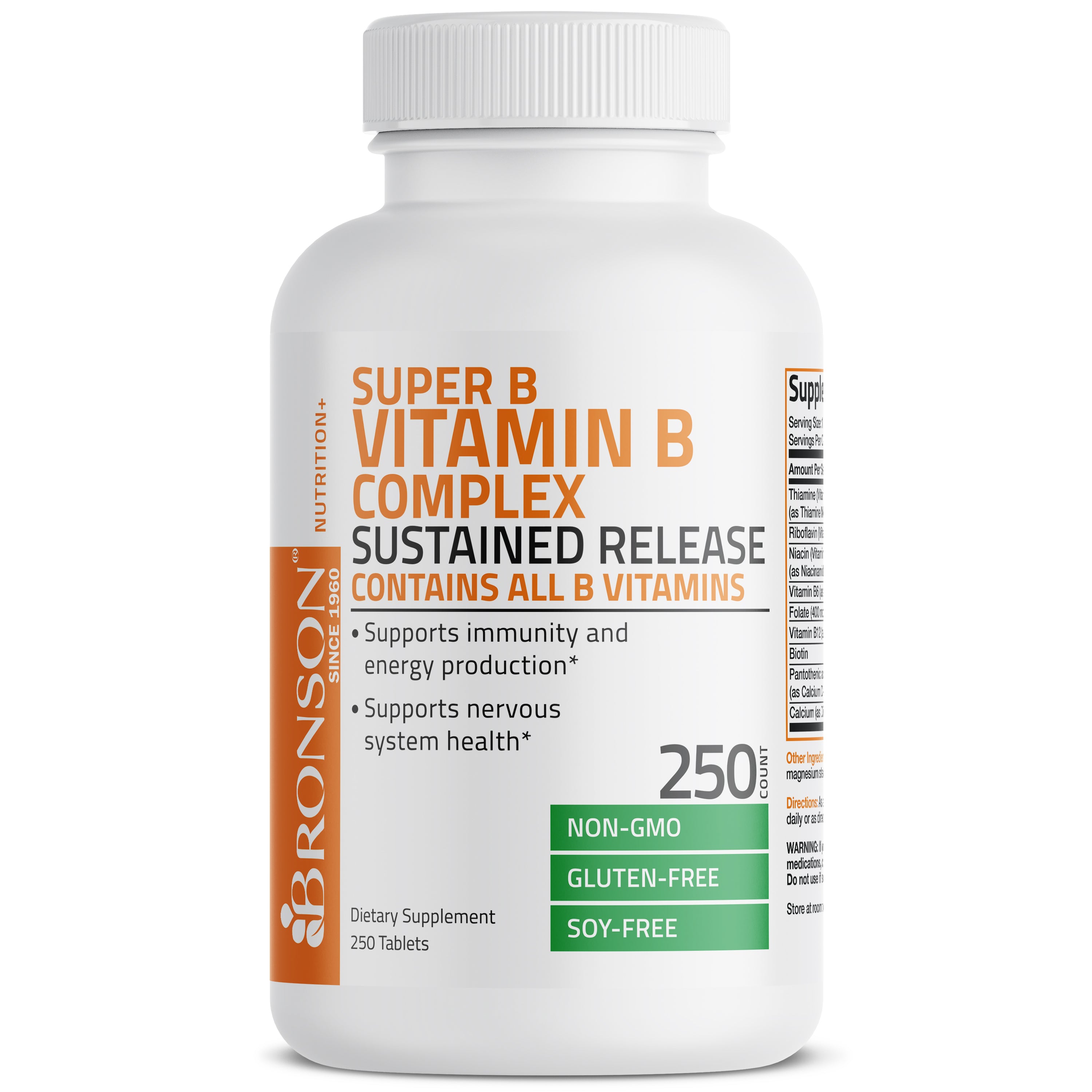 Bronson Vitamin B Complex Sustained Release Vitamins & Supplements