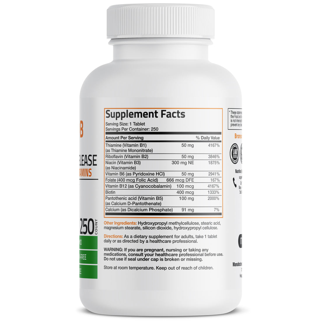 Bronson Vitamin B Complex Sustained Release Vitamins & Supplements