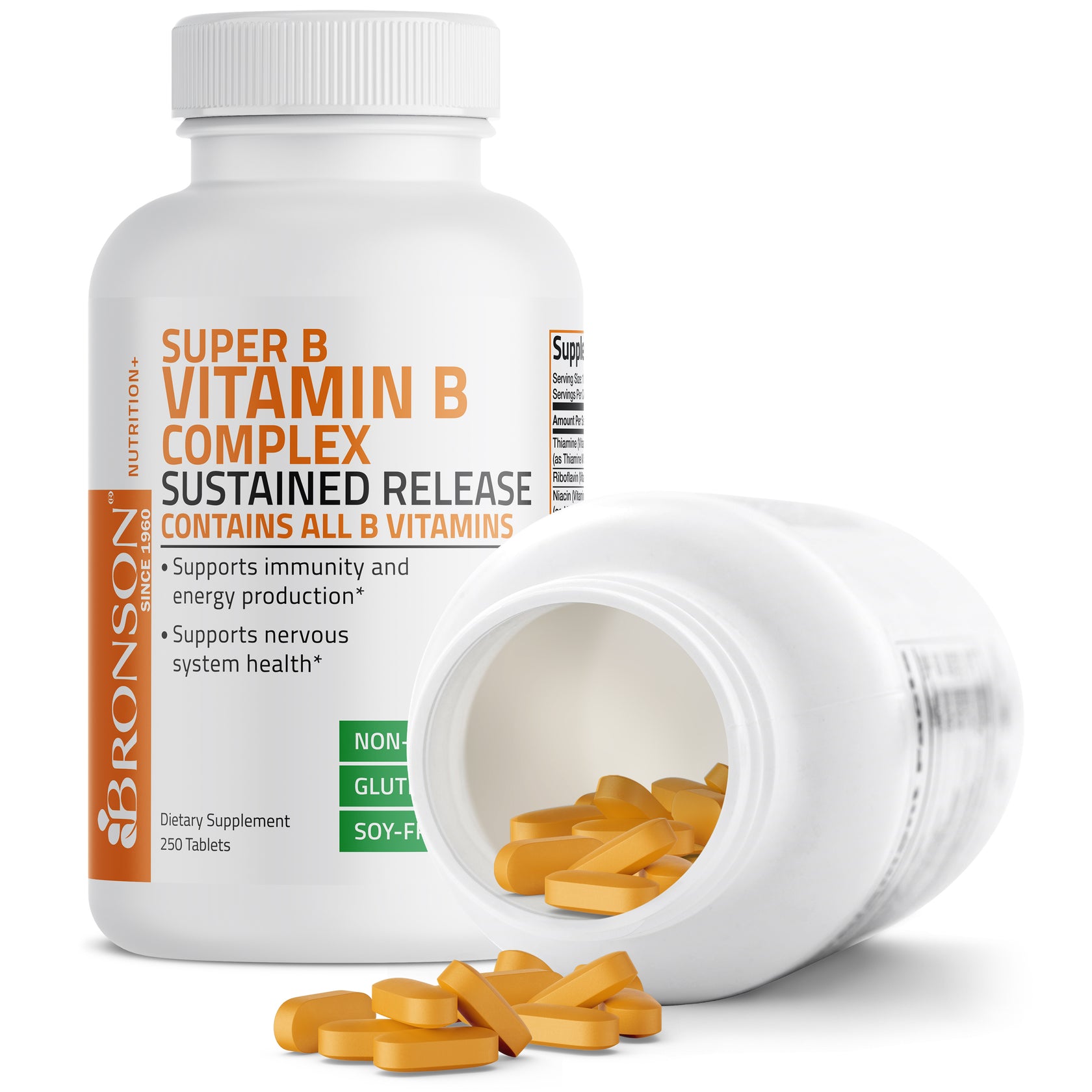 Bronson Vitamin B Complex Sustained Release Vitamins & Supplements