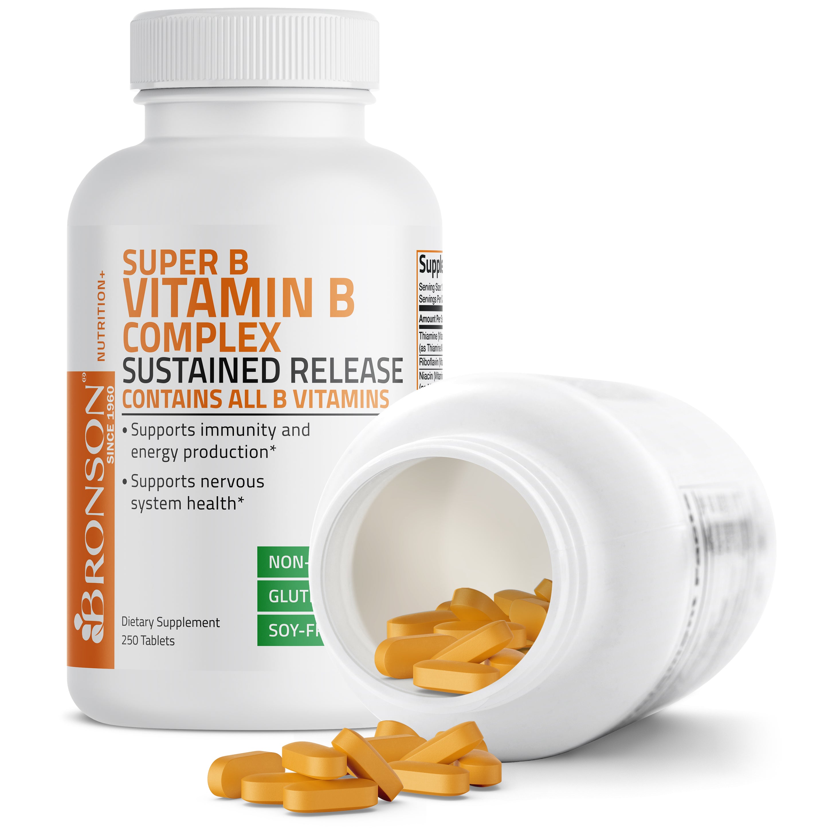 Bronson Vitamin B Complex Sustained Release Vitamins & Supplements