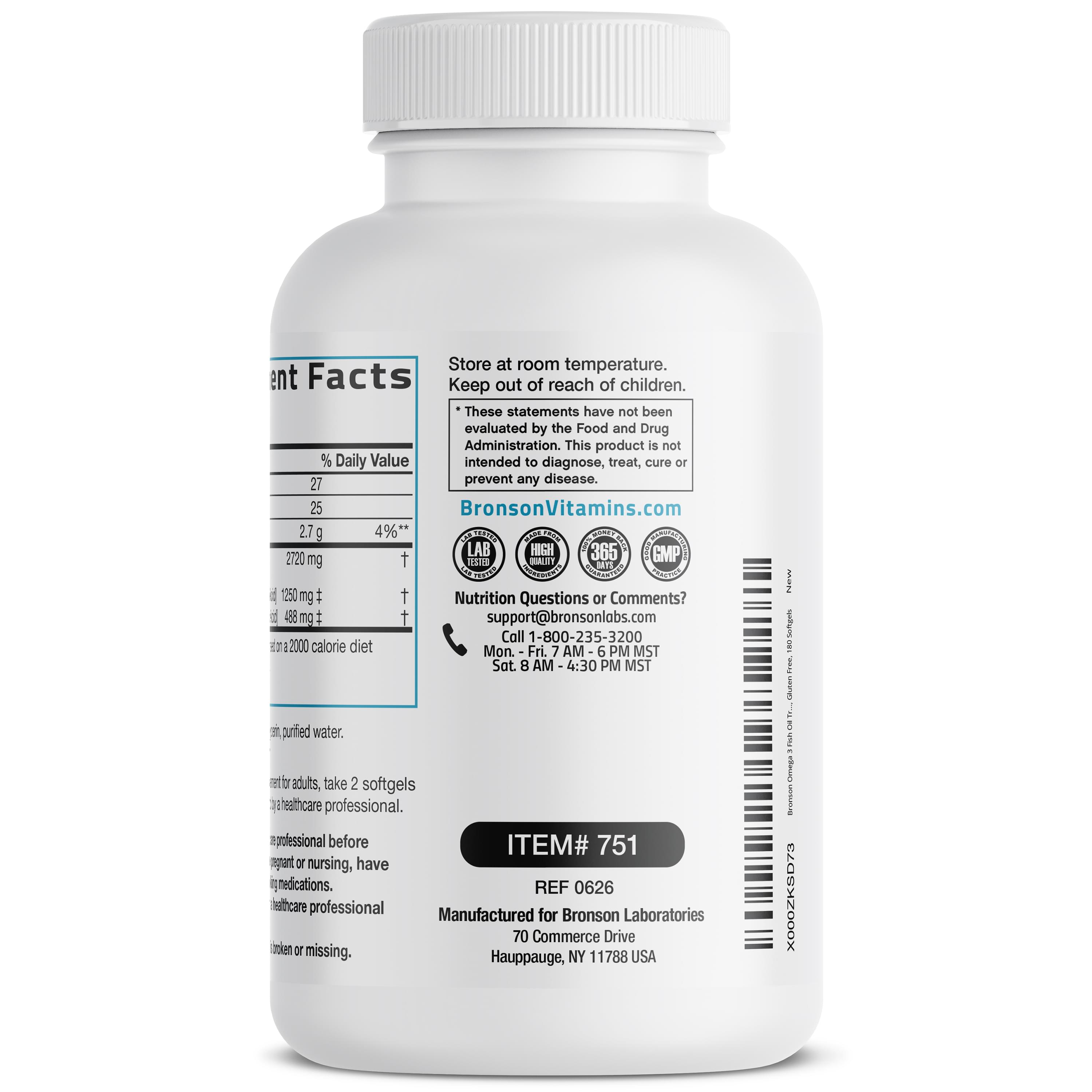Omega-3 Fish Oil EPA DHA Triple Strength - 2,720 mg