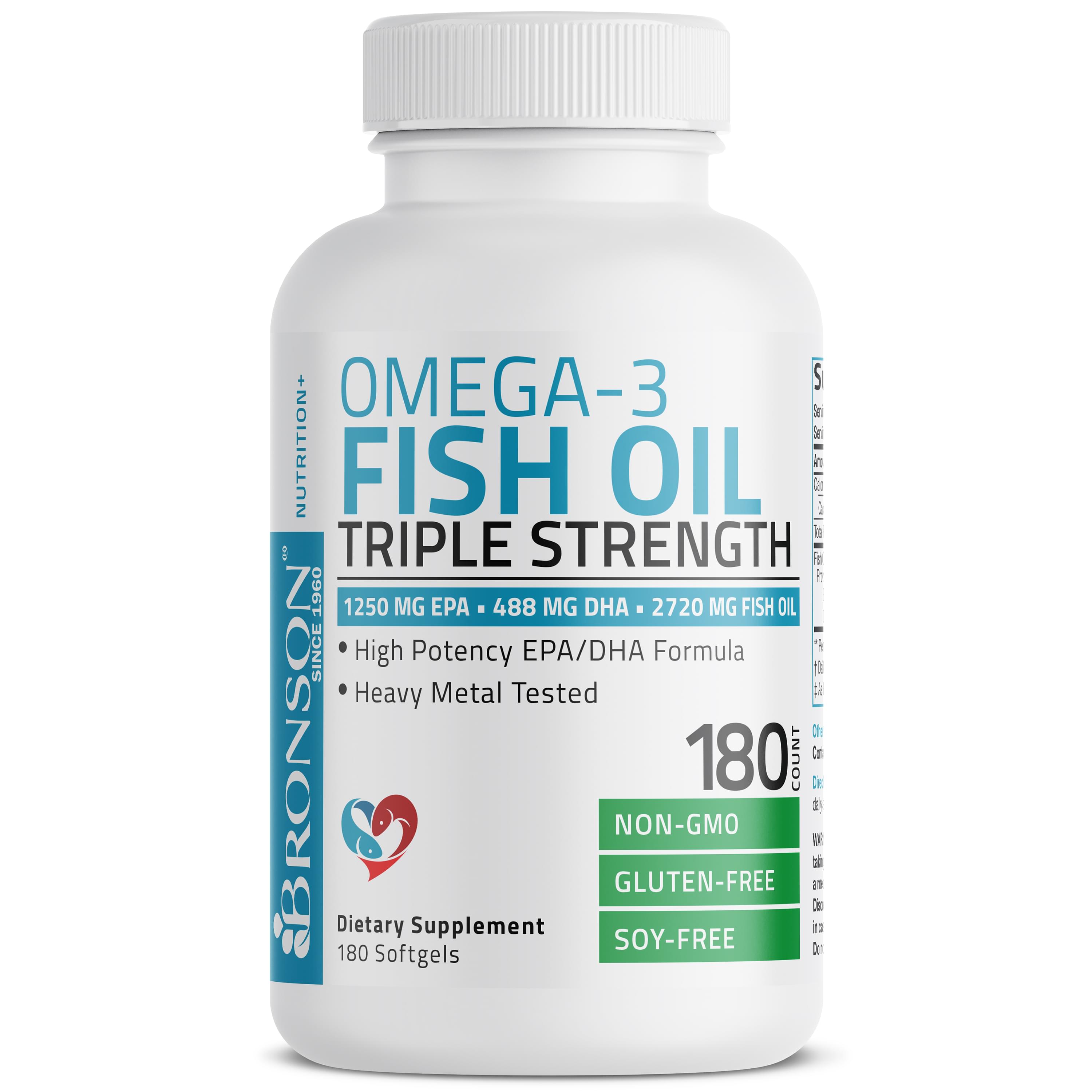 Omega-3 Fish Oil EPA DHA Triple Strength - 2,720 mg