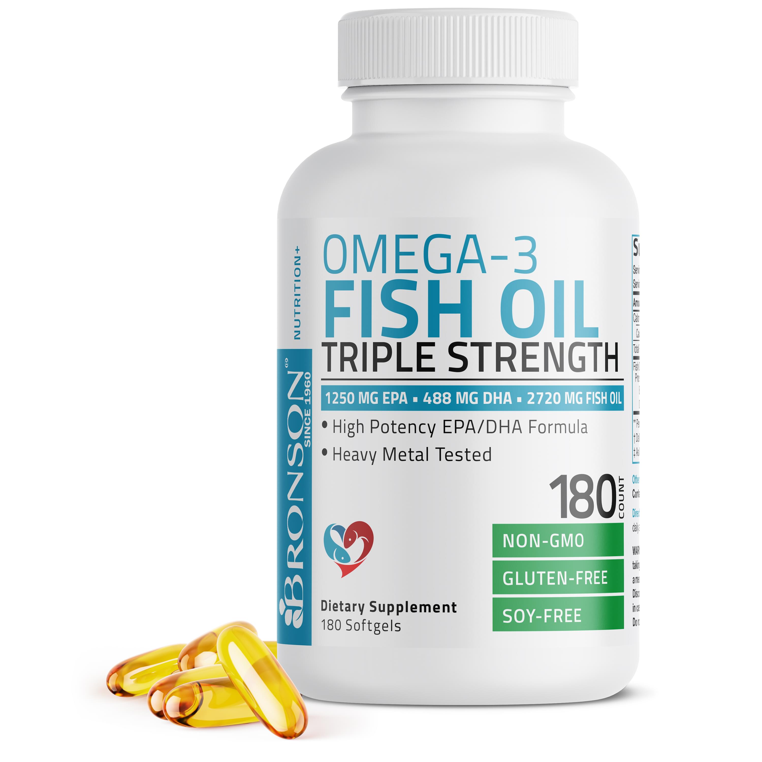 Omega-3 Fish Oil EPA DHA Triple Strength - 2,720 mg