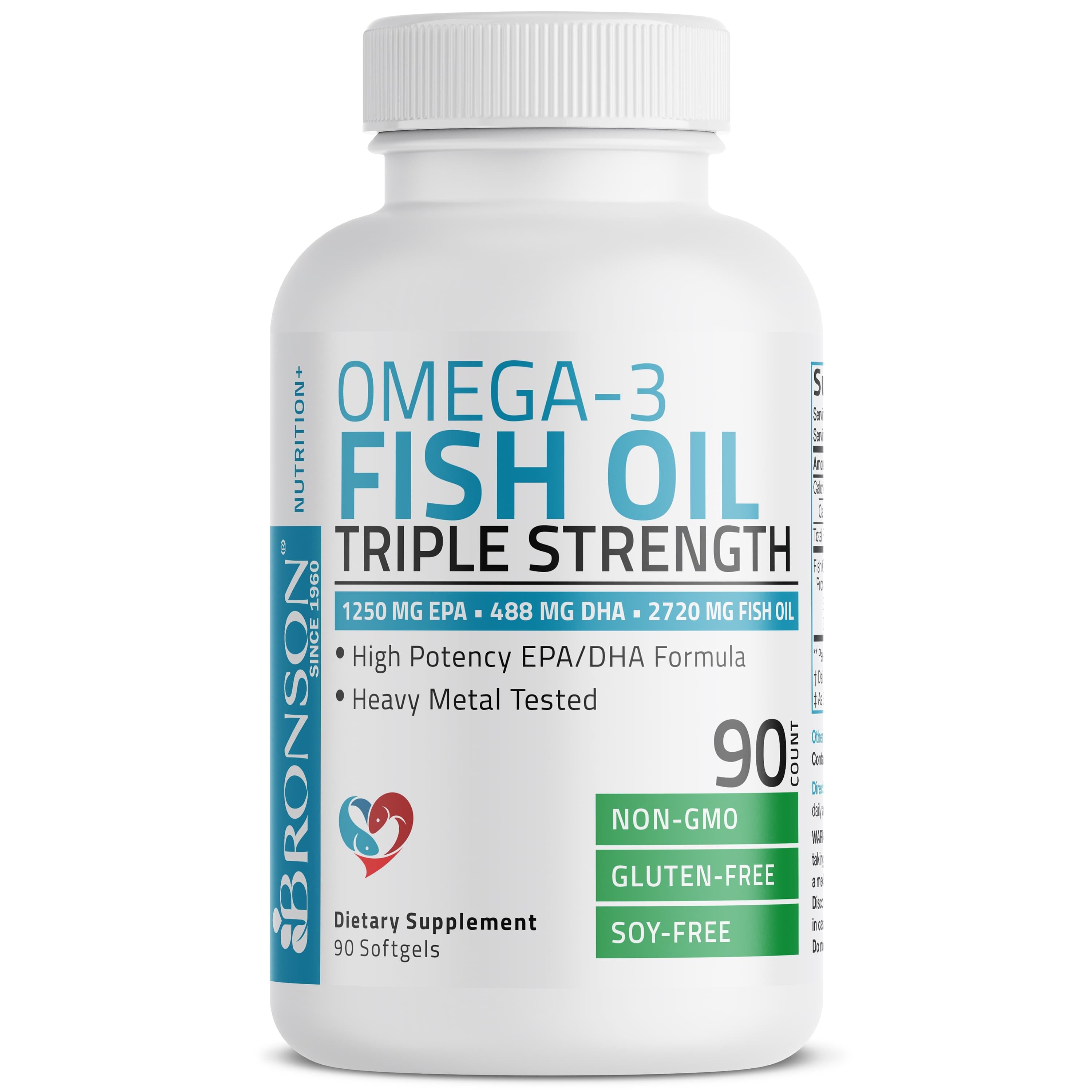 Omega-3 Fish Oil EPA DHA Triple Strength - 2,720 mg