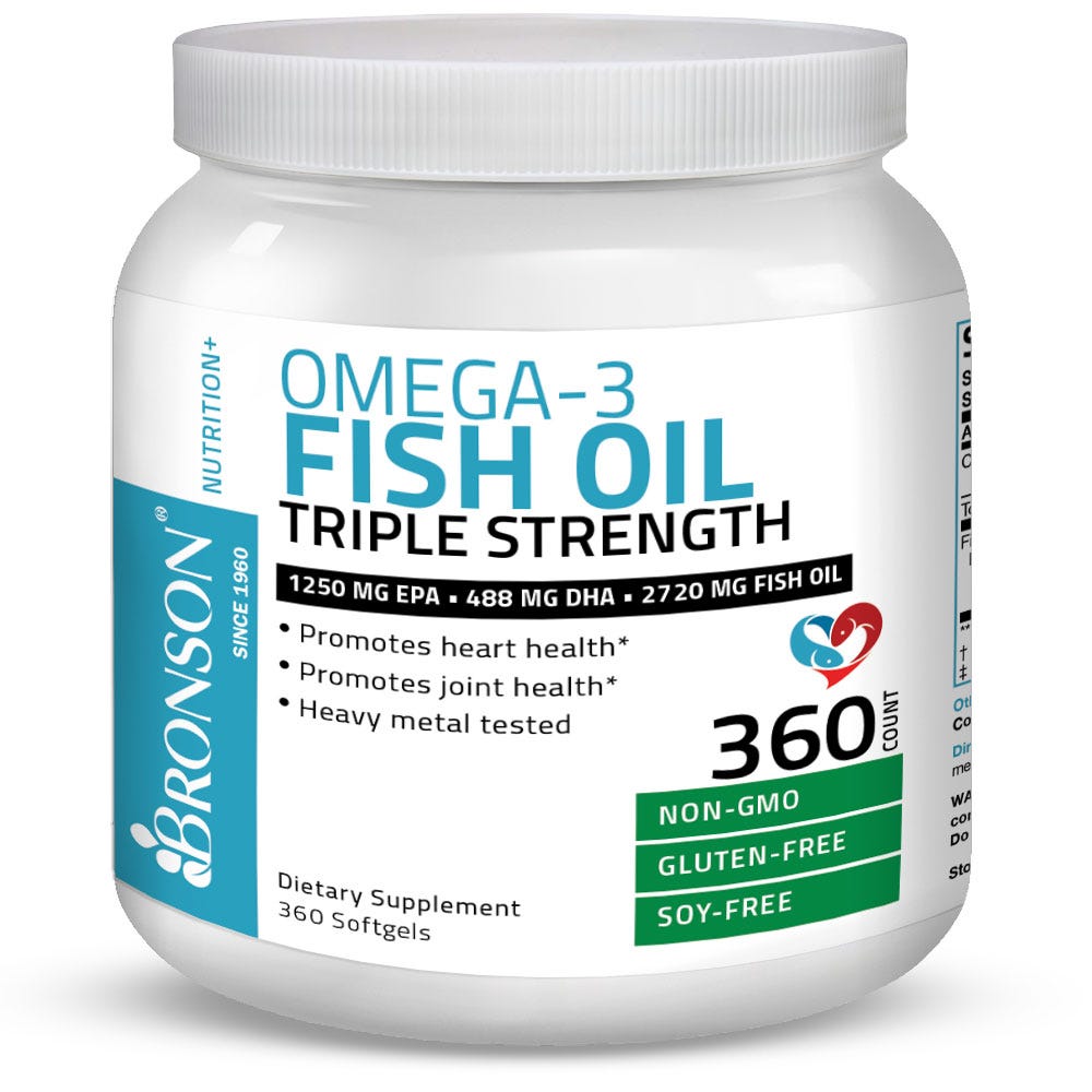 Omega-3 Fish Oil EPA DHA Triple Strength - 2,720 mg